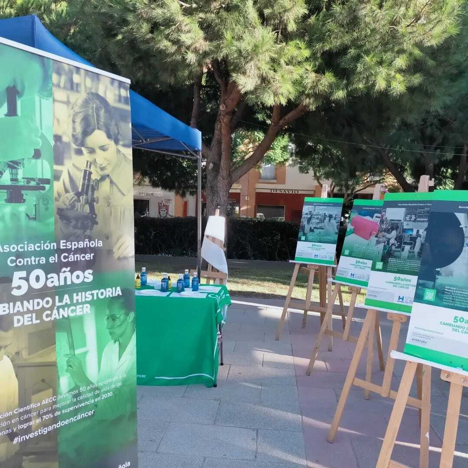 Punto informativo de la asociación.