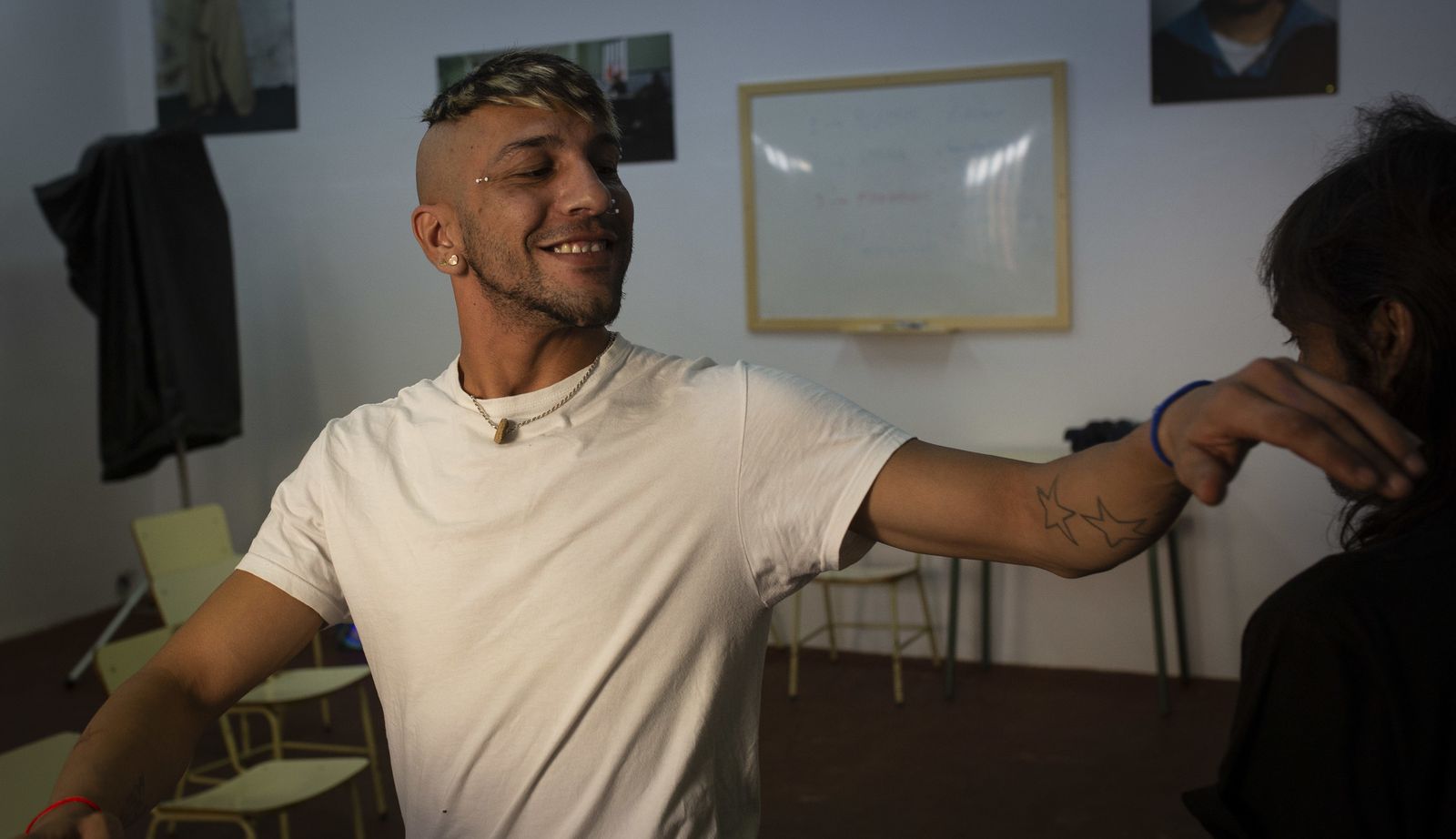 Ensayo para el espectáculo de la Bienal de los internos del Psiquiátrico Penitenciario de Sevilla