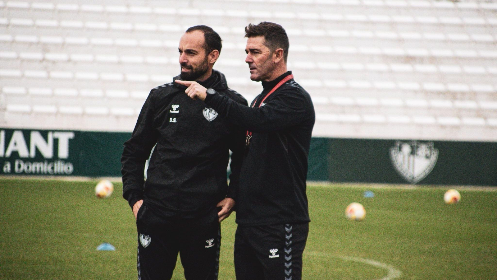 Abraham Paz, en su primera sesión al frente del Antequera CF