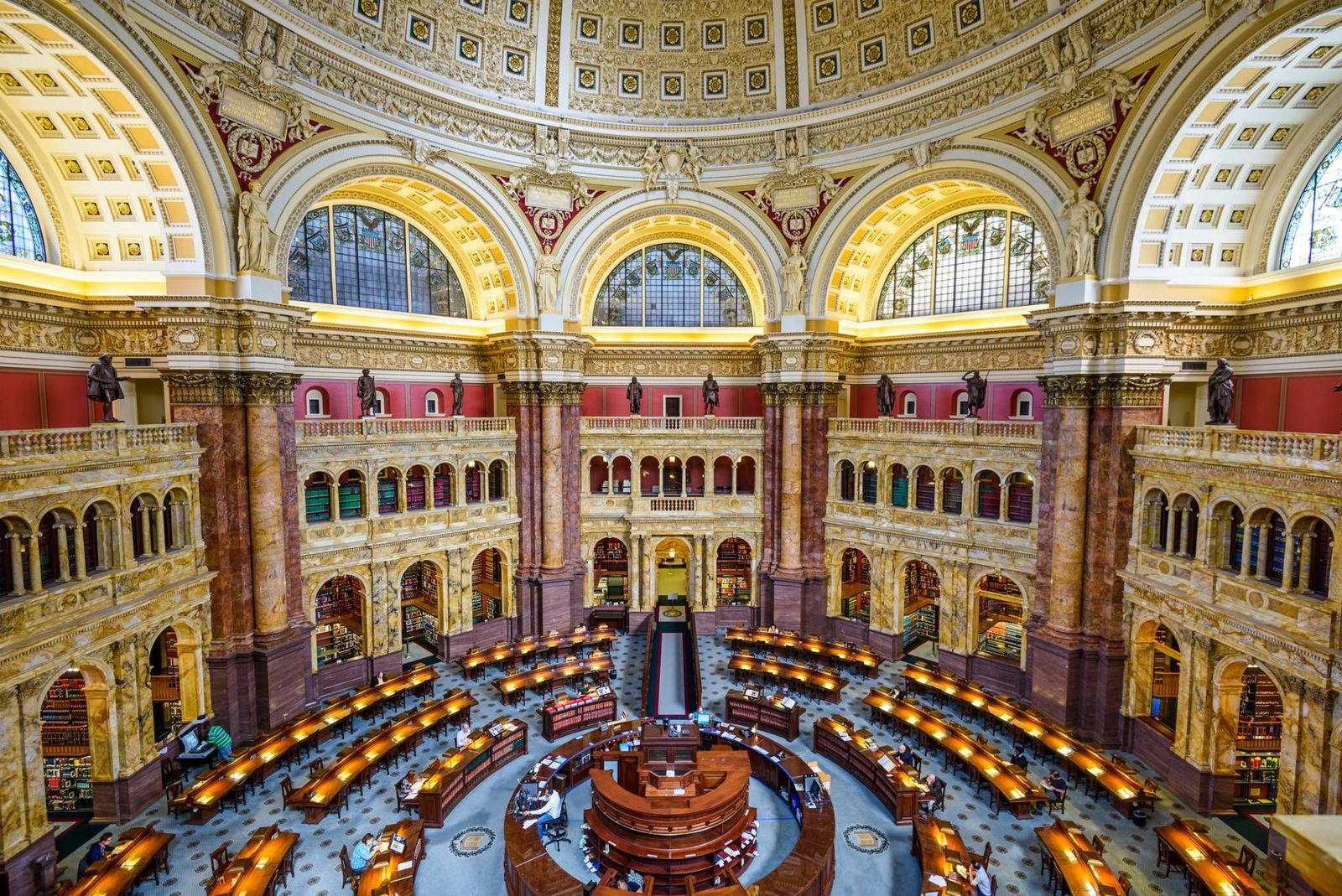 Biblioteca del Congreso de los Estados Unidos, para la que E. Millicent Sowerby catalogó los libros de Jefferson.