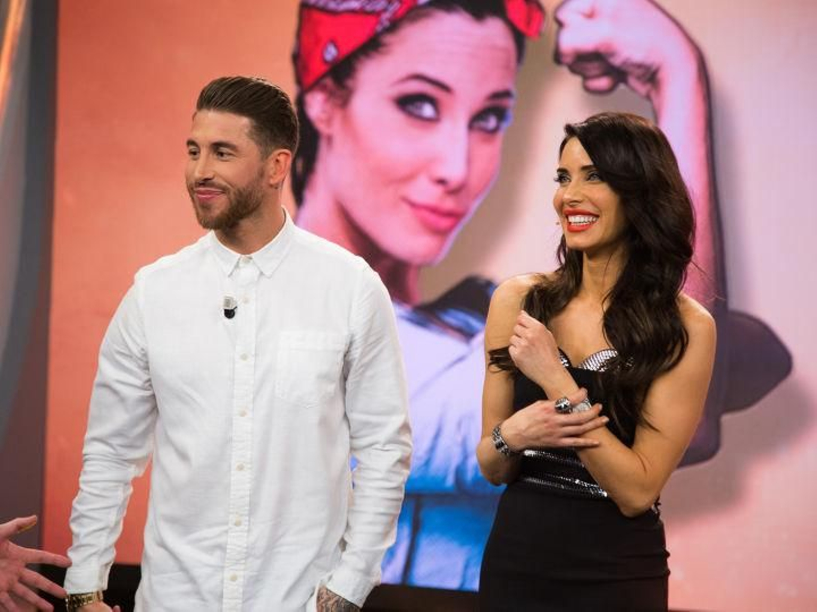 Sergio Ramos y Pilar Rubio en el Hormiguero