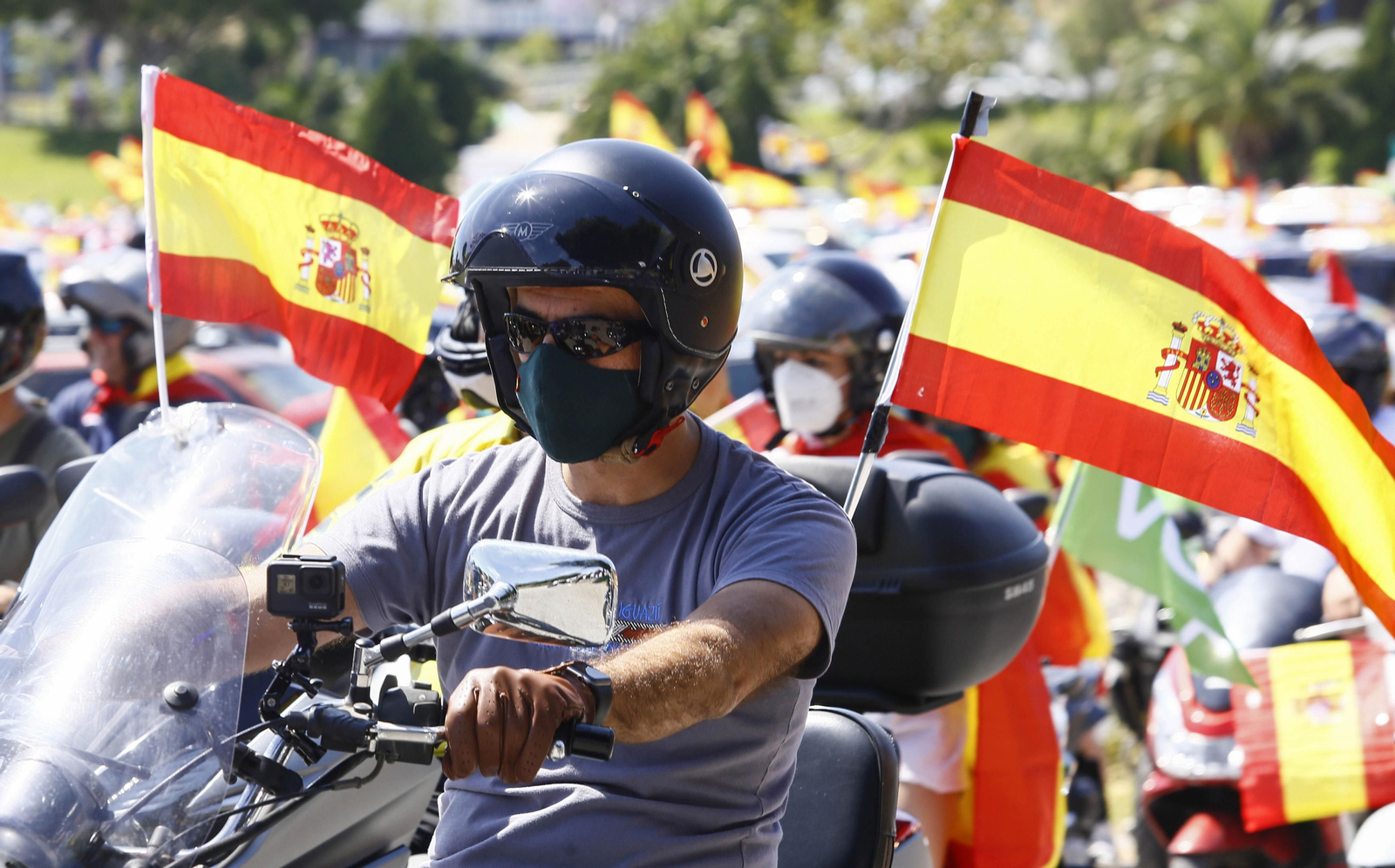 Las fotos de la caravana de protesta de Vox en Málaga