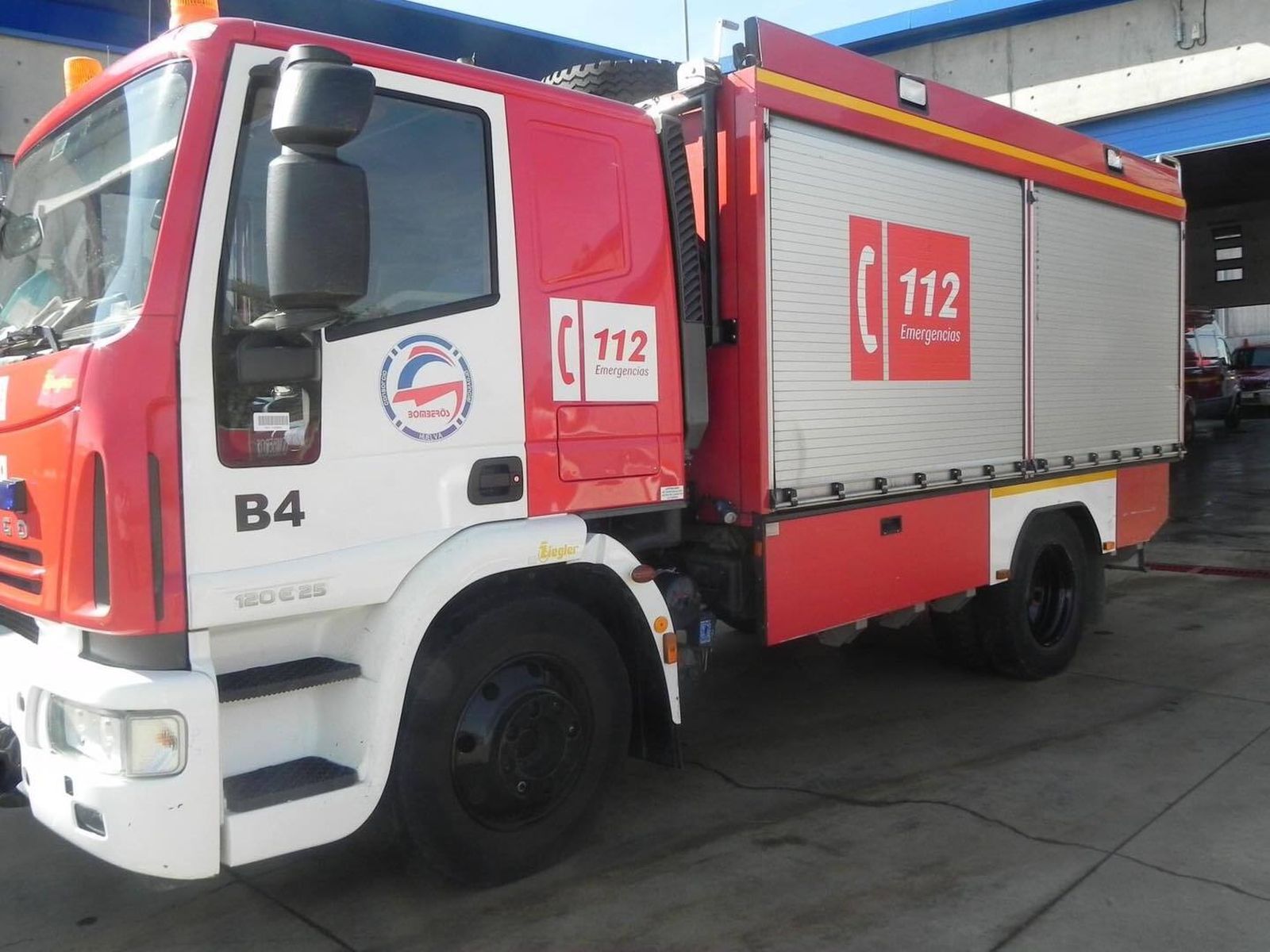 Imagen de archivo. Un vehículo del Consorcio Provincial de Bomberos de Huelva.