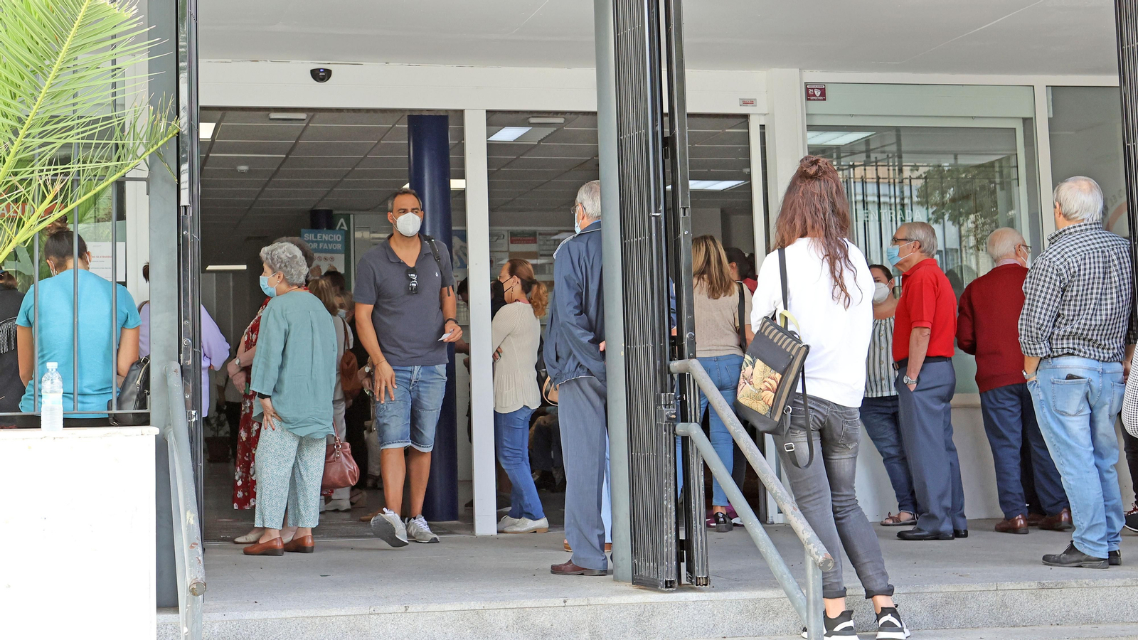 Centro de salud de San Benito, días atrás.