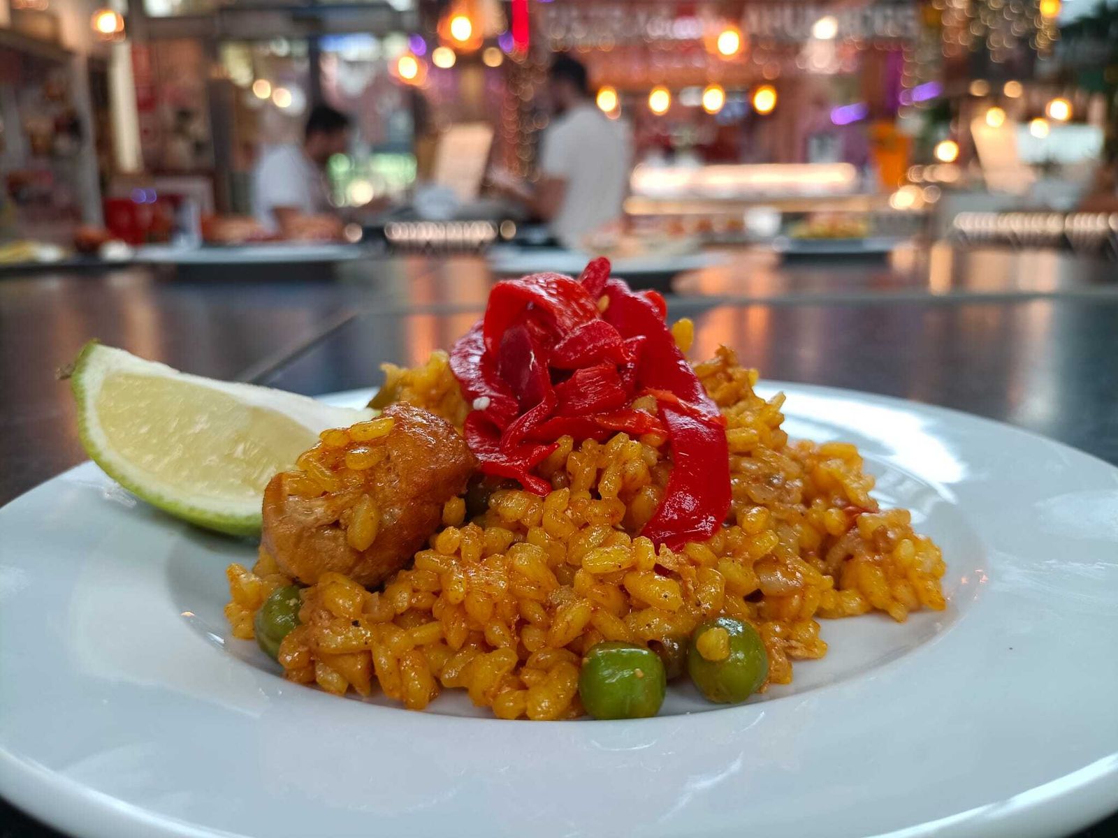 Arroz de magro y pollo de La Arrocería