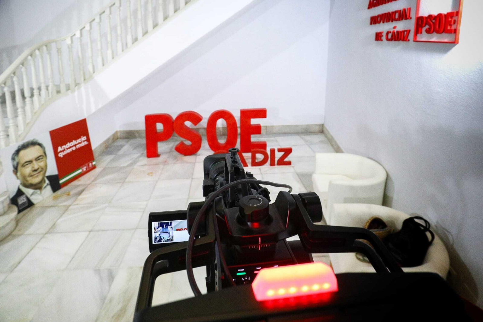 En la sede del PSOE