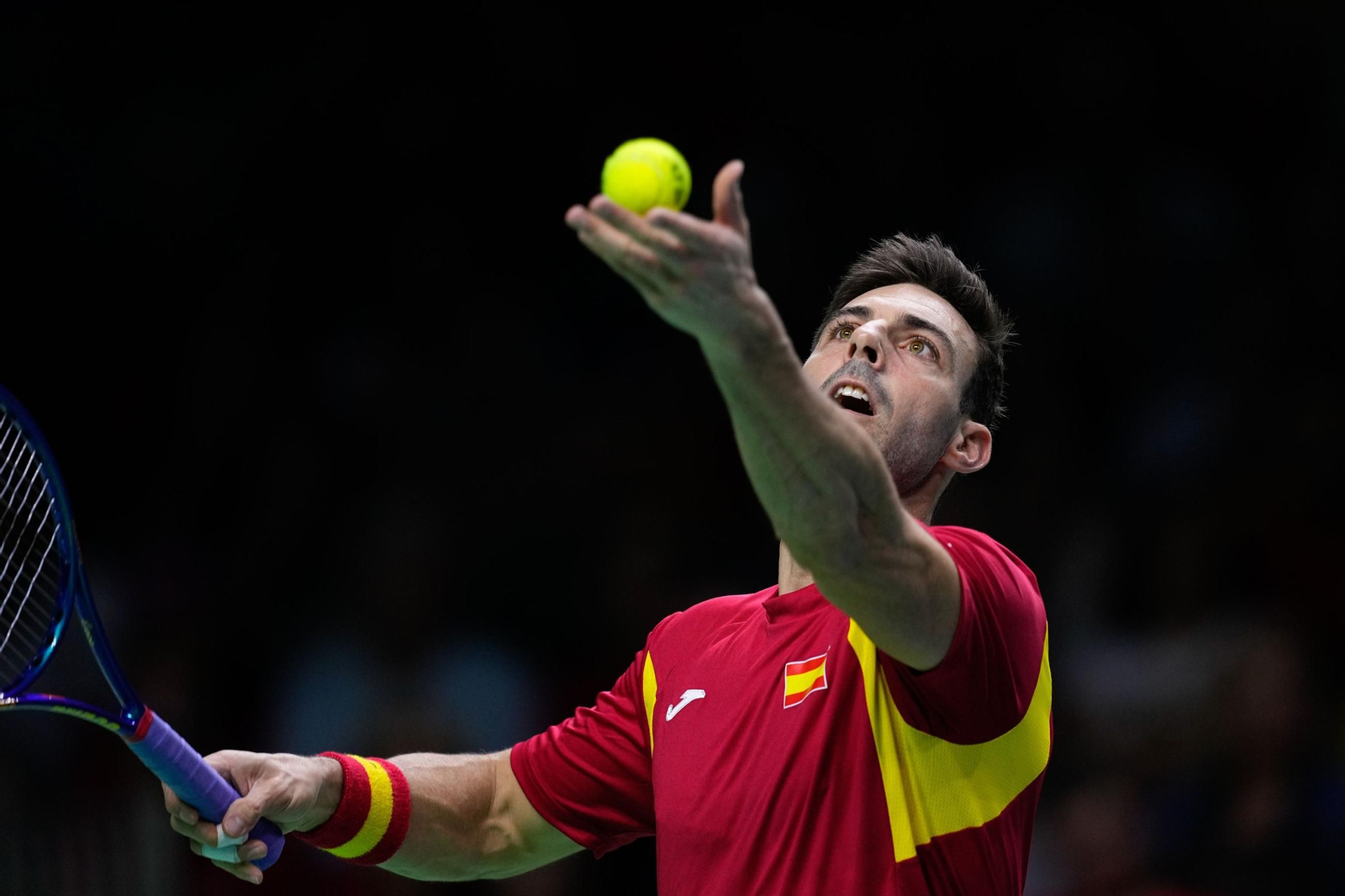 Las fotos de la derrota de España en el dobles ante Países Bajos