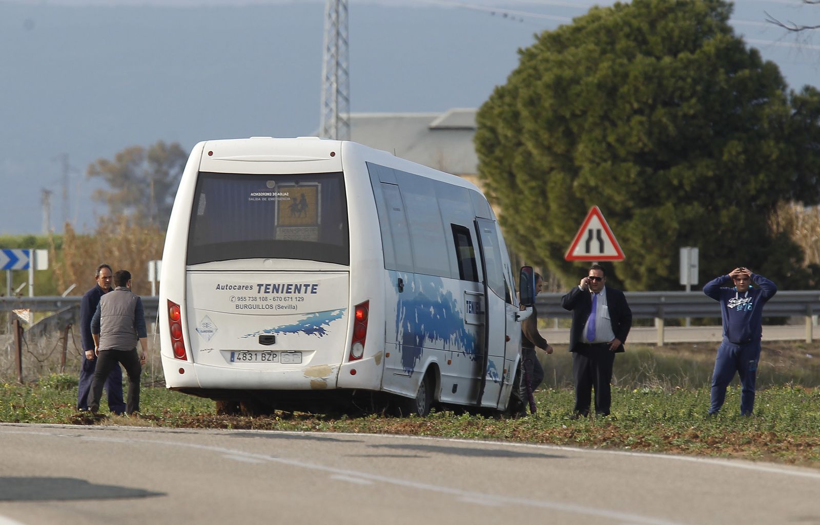 El accidente del autobús escolar, en imágenes