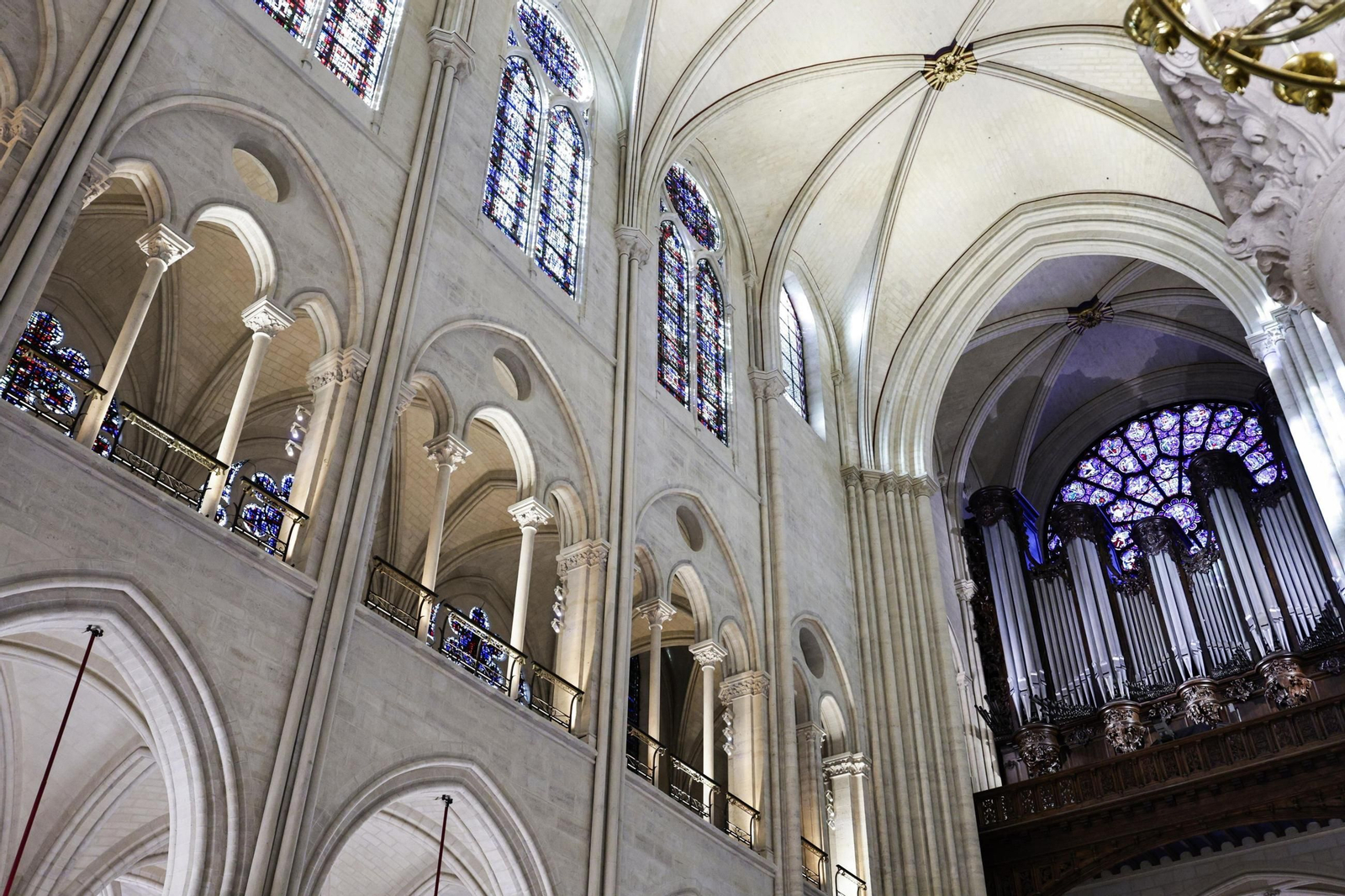 Así es el nuevo interior de Notre Dame tras la restauración Así es el nuevo interior de Notre Dame tras la restauración