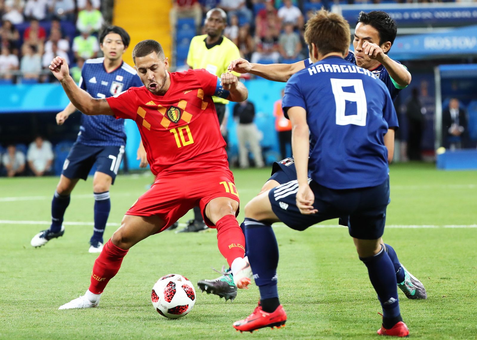 Las imágenes del Bélgica-Japón