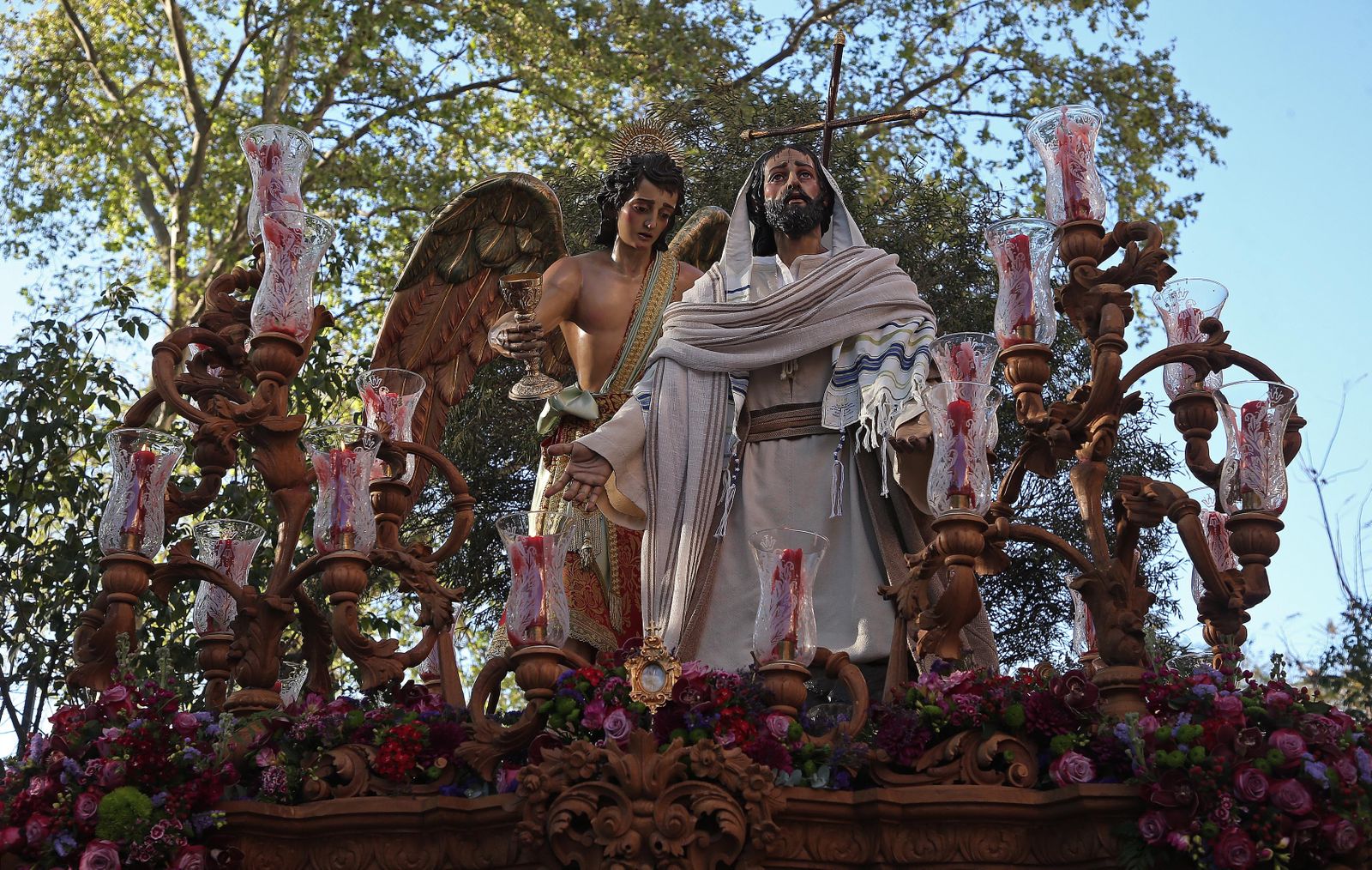 Fotos del Domingo de Ramos en Algeciras: Borriquita y Oración en el Huerto