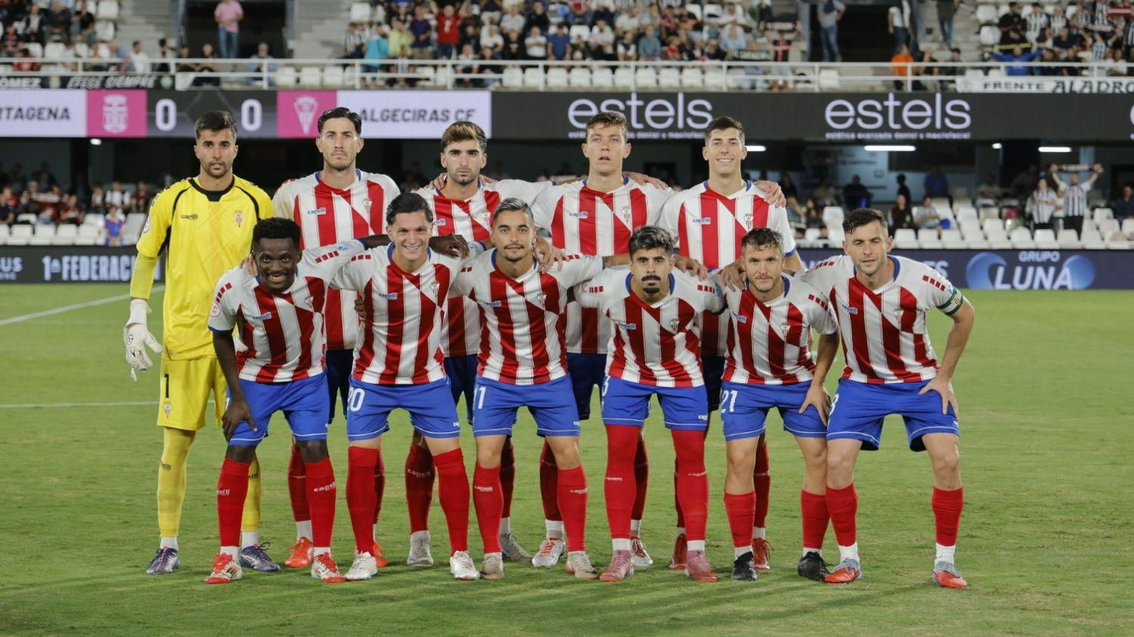 El once del Algeciras en Cartagena.