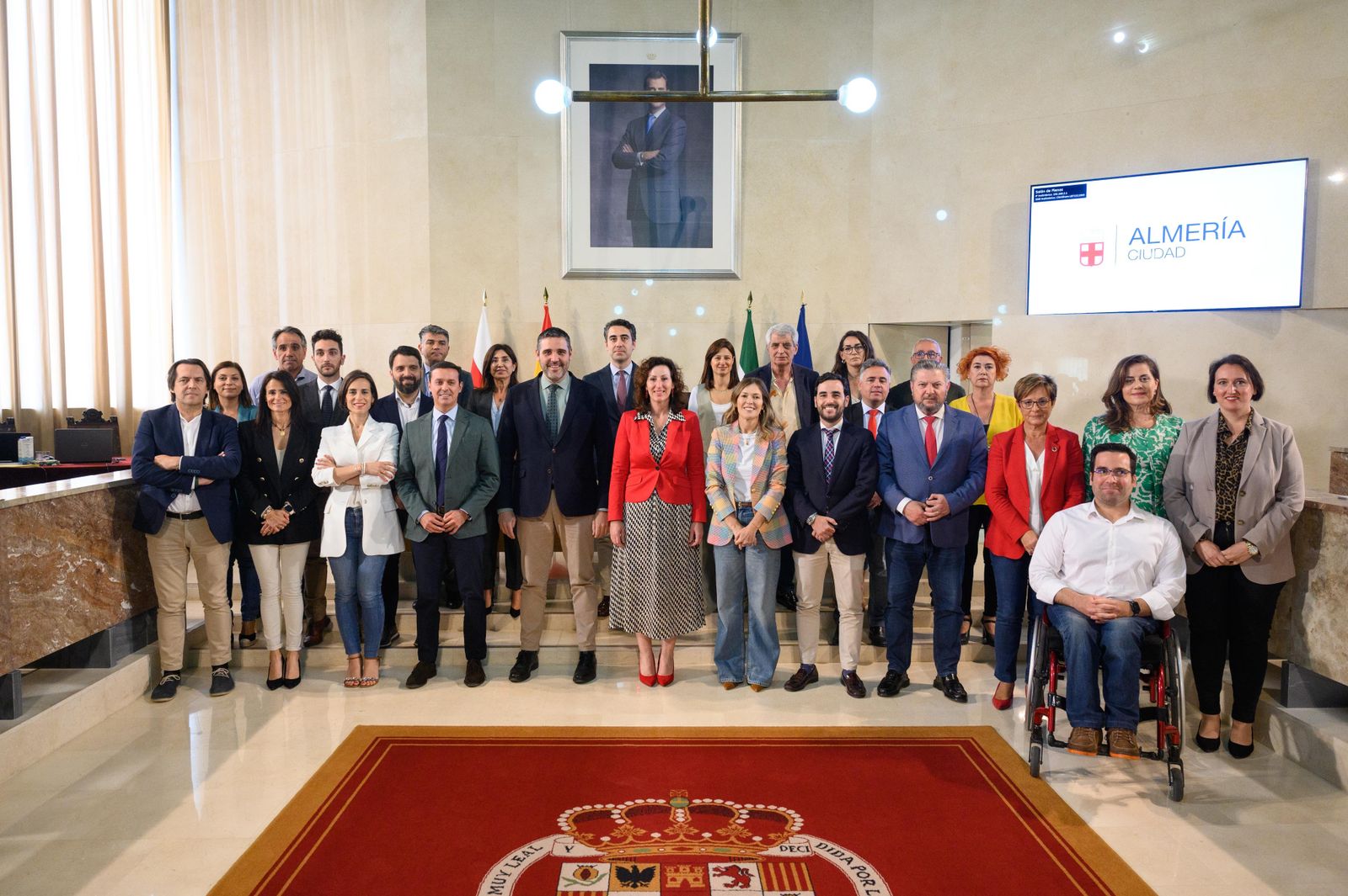 Al final el debate, los concejales de esta Corporación se han hecho una foto de familia