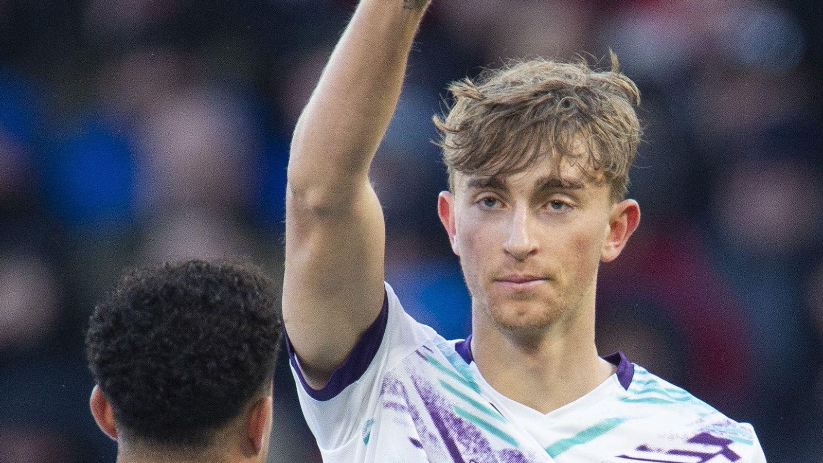 Dean Huijsen, tras marcar al United.