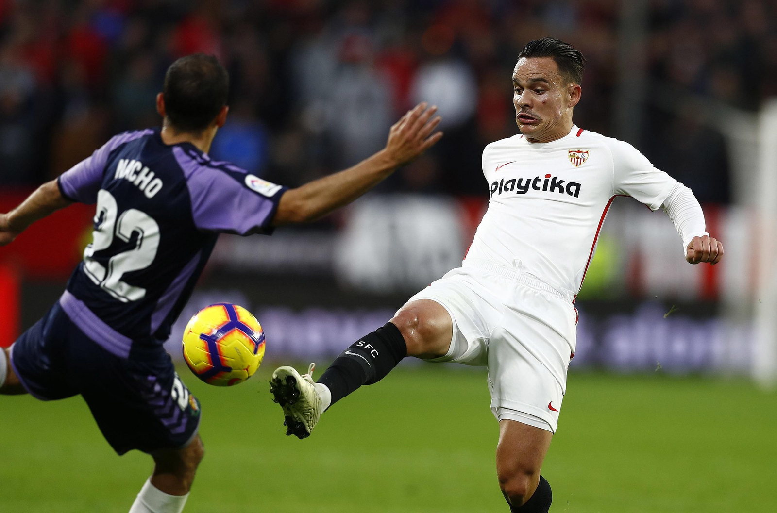 El Sevilla-Valladolid, en imágenes