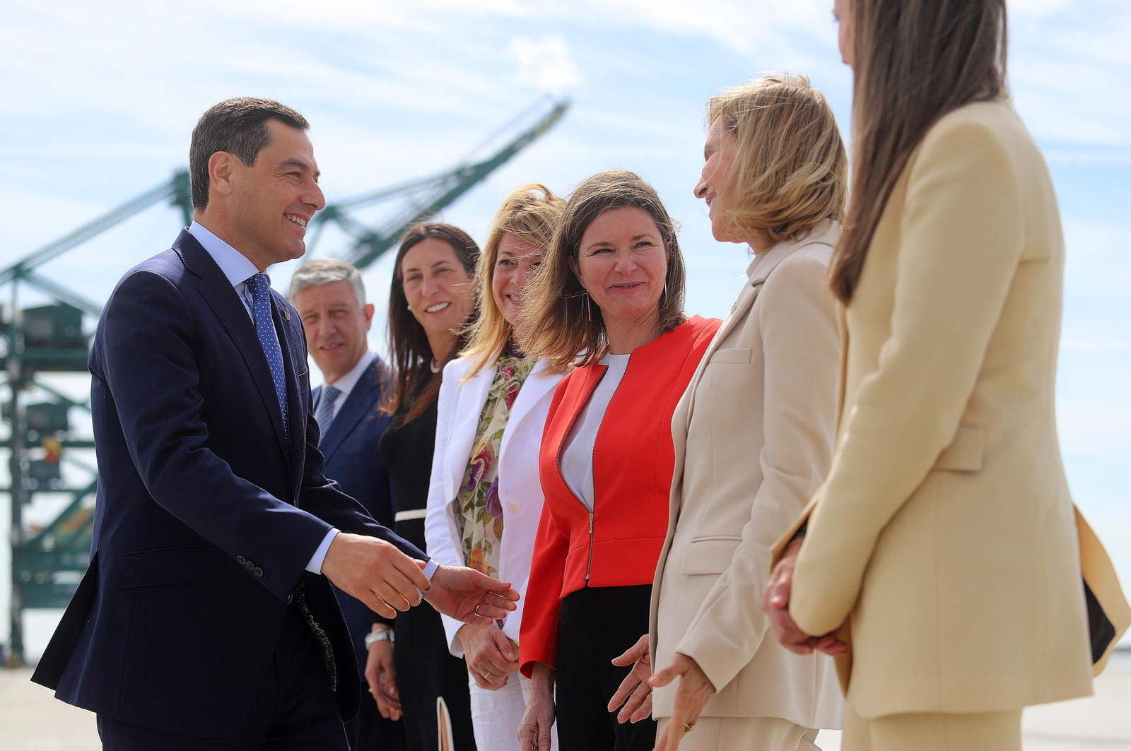 Imágenes de la inauguración de la ampliación norte del Muelle Sur del Puerto de Huelva