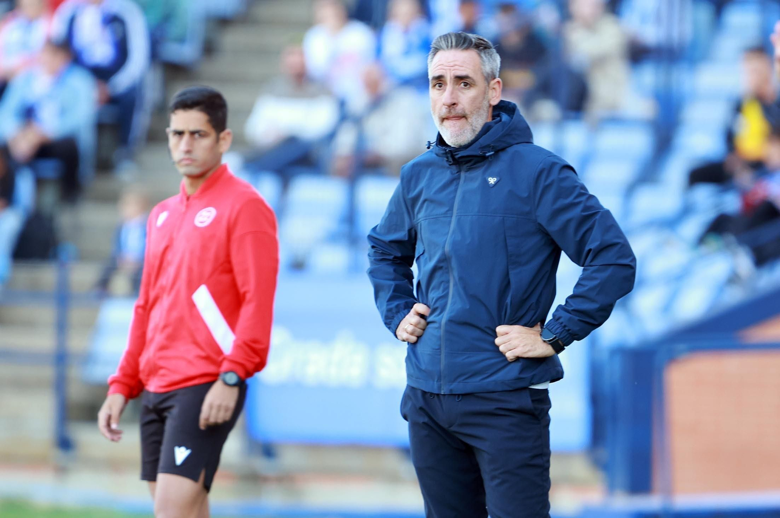 Abel Gómez, entrenador del Recreativo de Huelva, en el partido frente al Intercity Abel Gómez, entrenador del Recreativo de Huelva, en el partido frente al Intercity