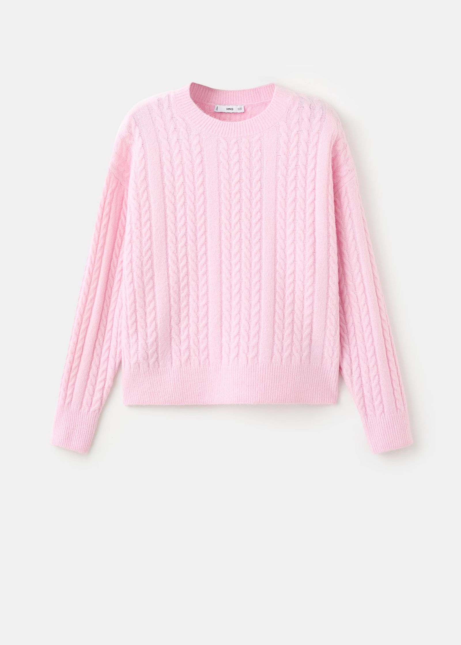 Jersey rosa con ochos de Mango.