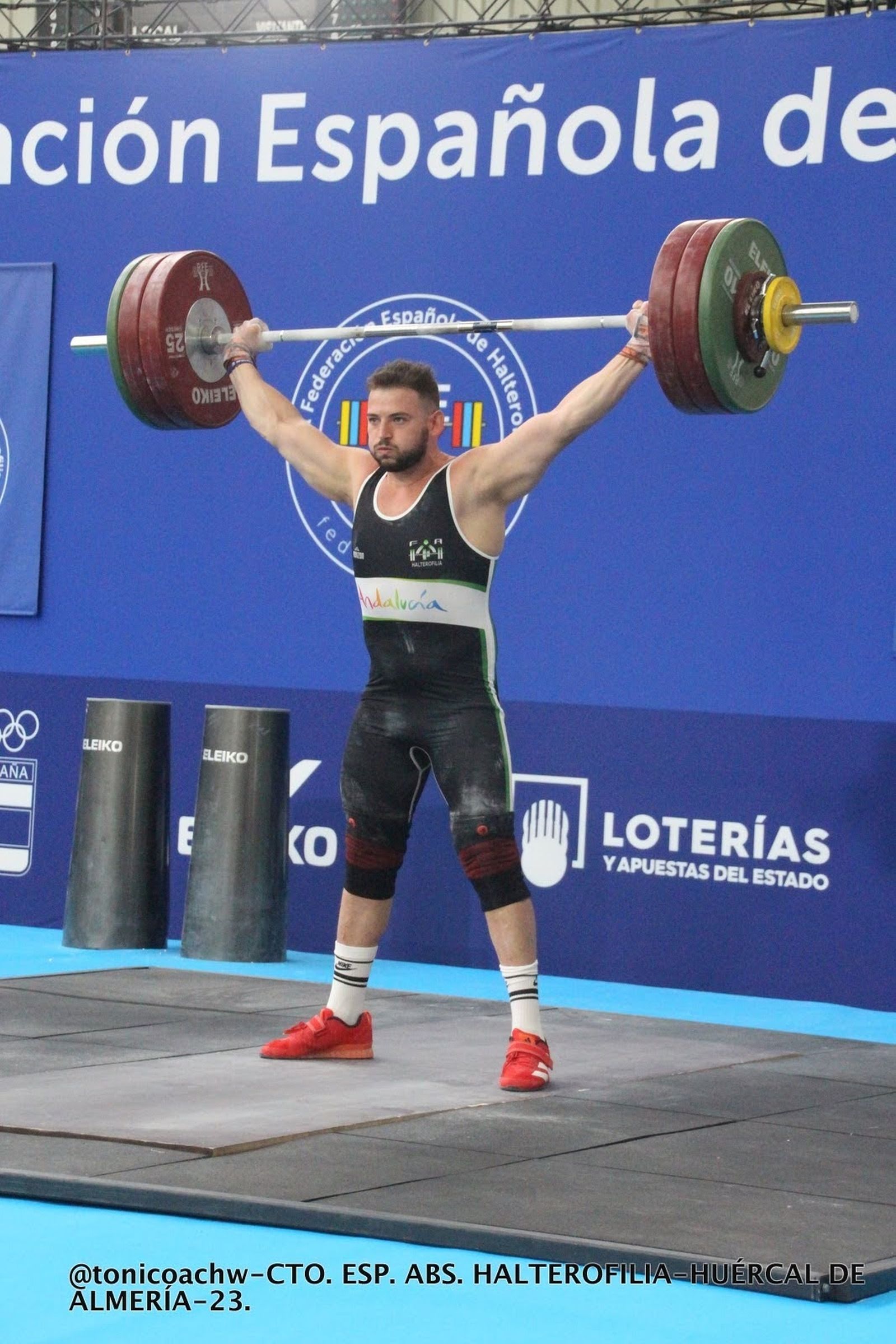 Manuel Sánchez en su participación en el Campeonato de España celebrado en la provincia almeriense.