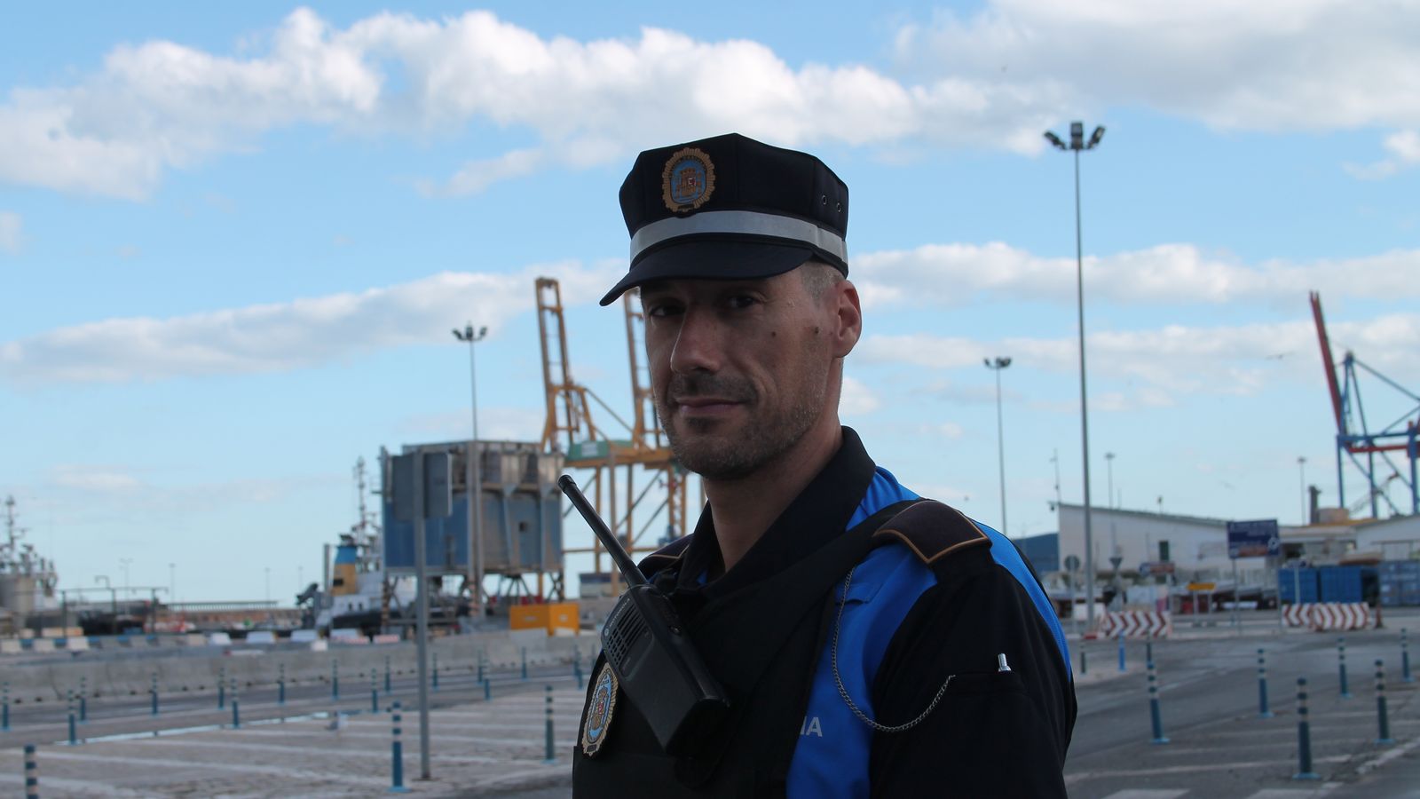 Jorge Sánchez, policía portuario que ha conseguido cuatro medallas en natación.