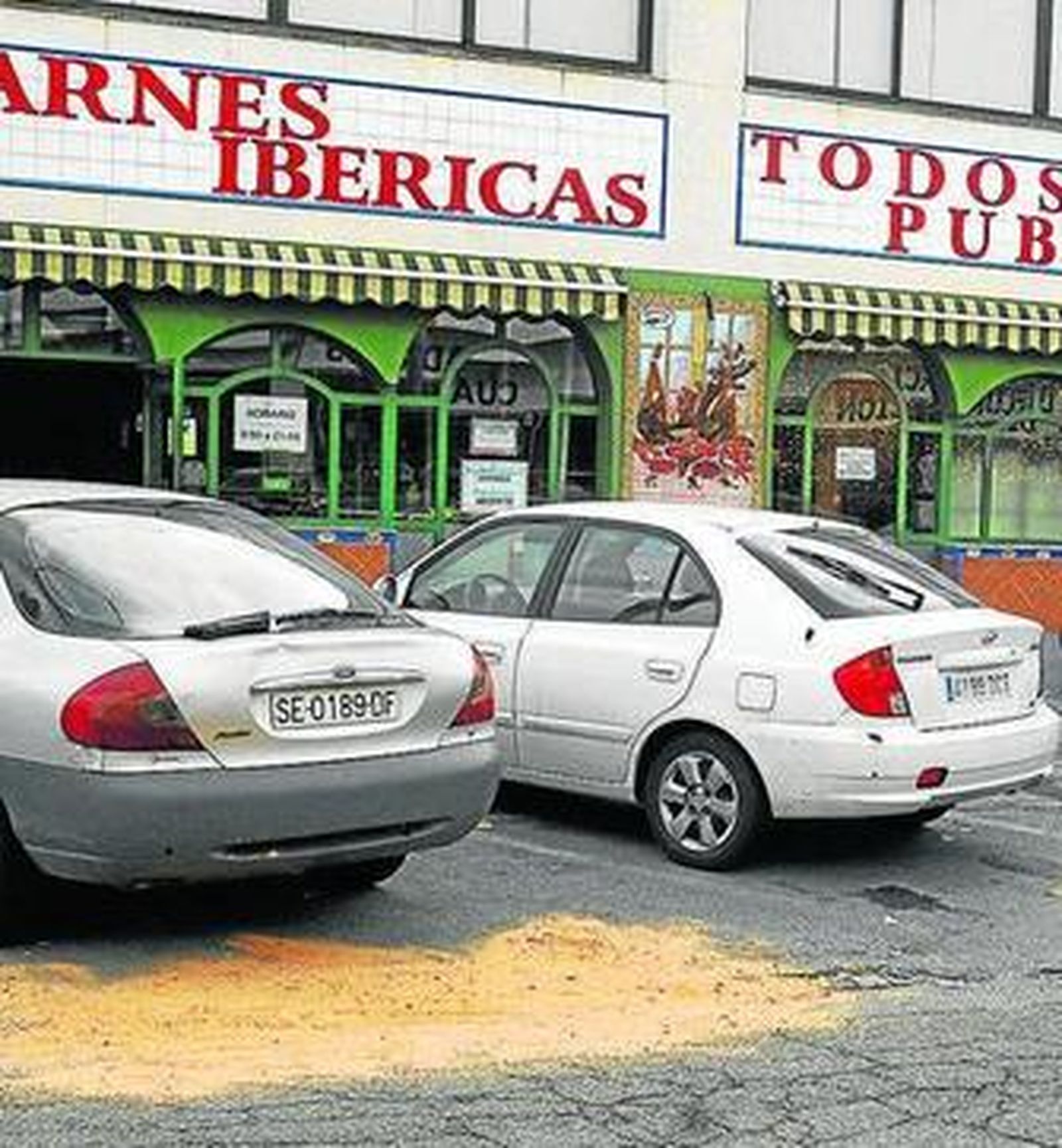 El lugar donde se produjo el atropello, el 12 de diciembre de 2010.