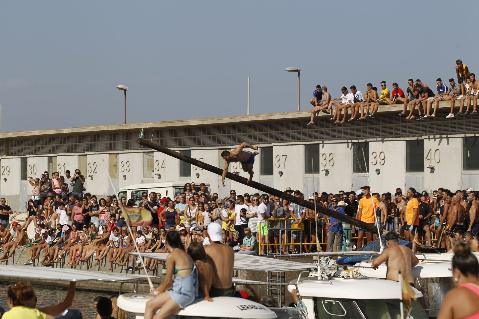 Fotogalería cucaña y procesión Fiestas Santa Ana Roquetas de Mar
