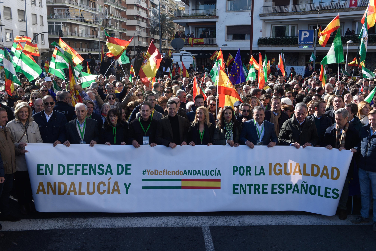Concentración en Sevilla contra la amnistía y en defensa de Andalucía