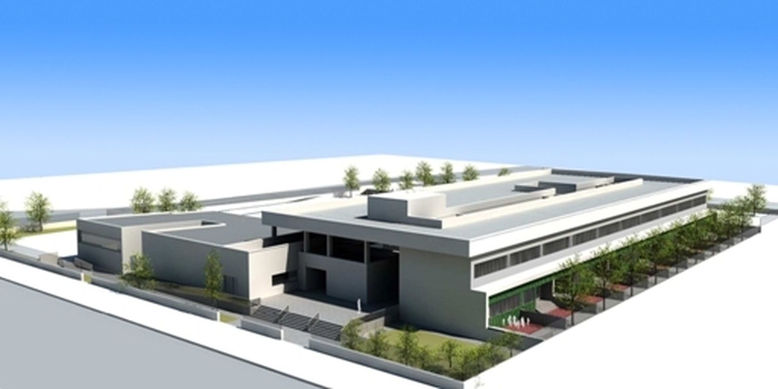 La recreación de cómo quedará el CEIP Ramundo Lulio, de Camas, una vez que las obras concluyan del todo.