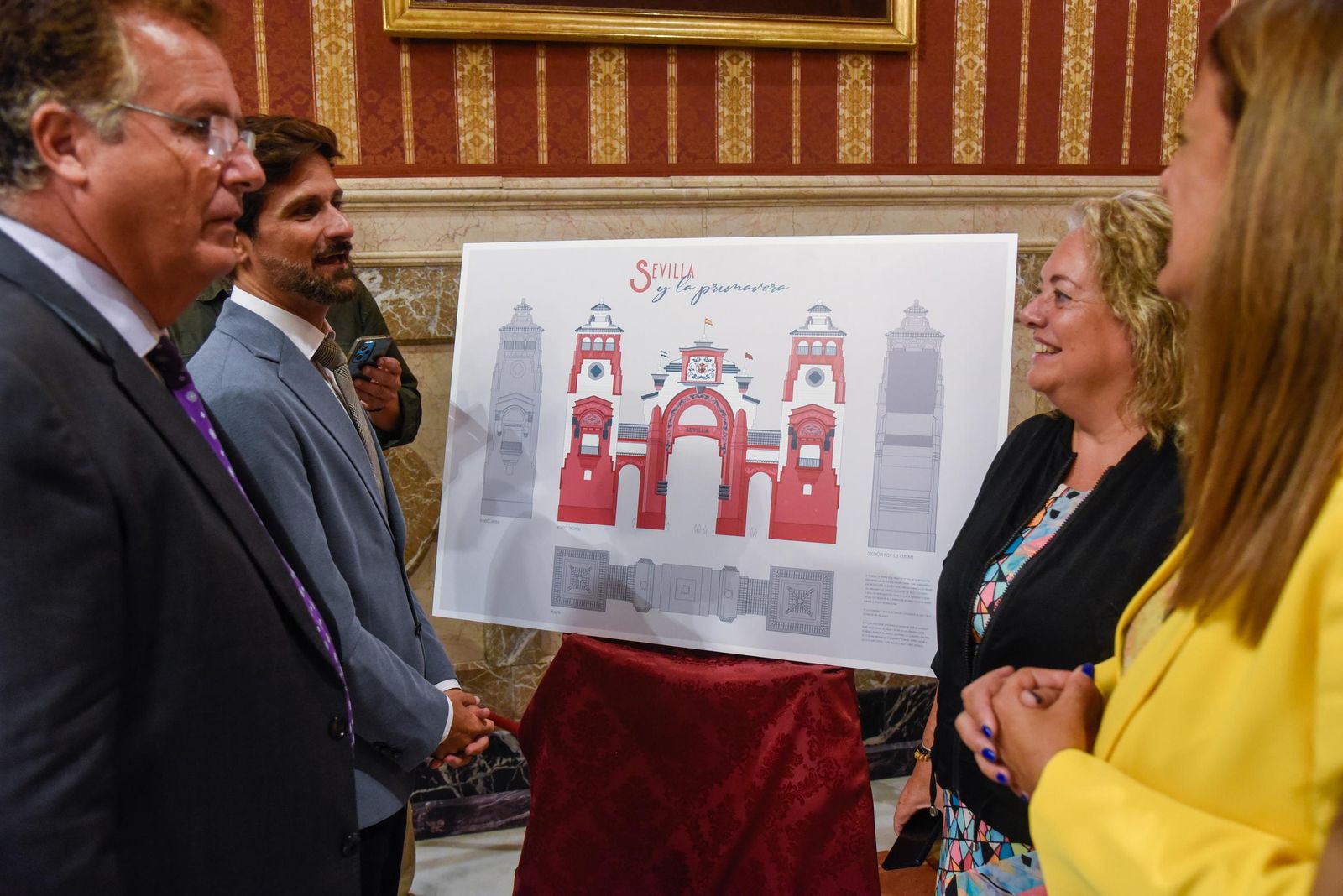 Presentación de la portada de la Feria de Abril 2025