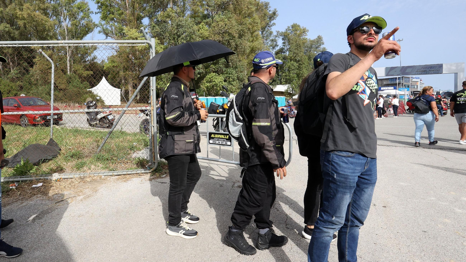 Salida de la caravana motera desde el Circuito de Jerez - Ángel Nieto Salida de la caravana motera desde el Circuito de Jerez - Ángel Nieto