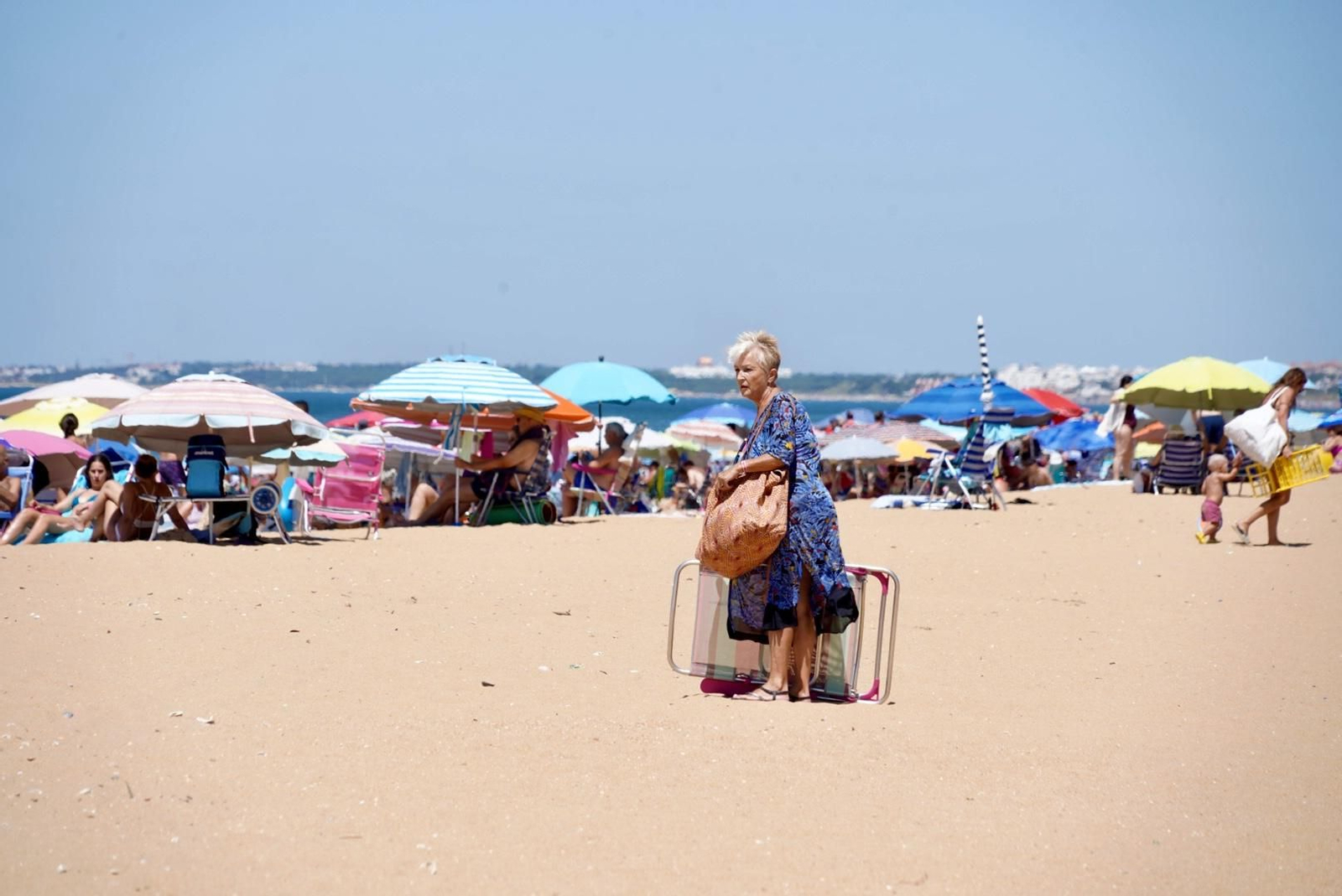 La mañana del sábado en la nueva playa de El Portil