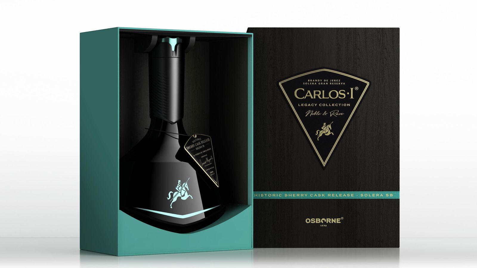 Estuche abierto Carlos I Legacy Collection.