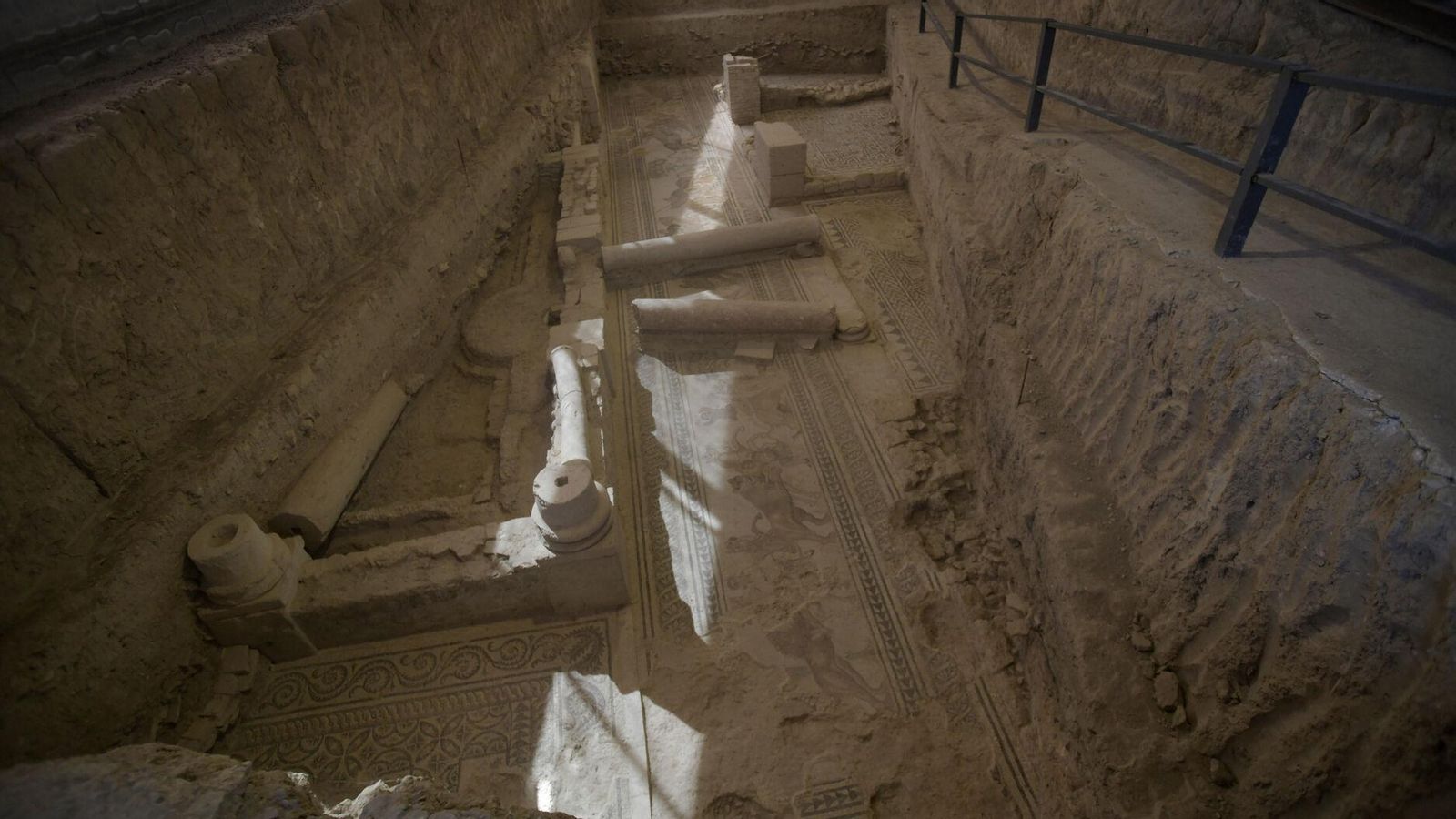 Imagen del mosaico del Dominus de la Villa Romana de Salar