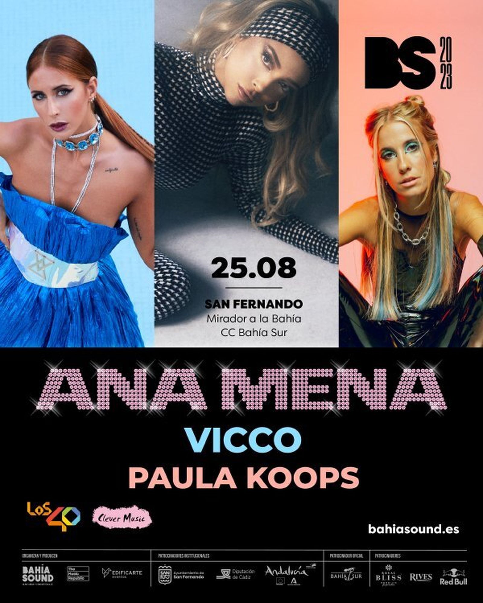 Ana Mena, Vicco, Paula Koops en concierto en SAN FERNANDO