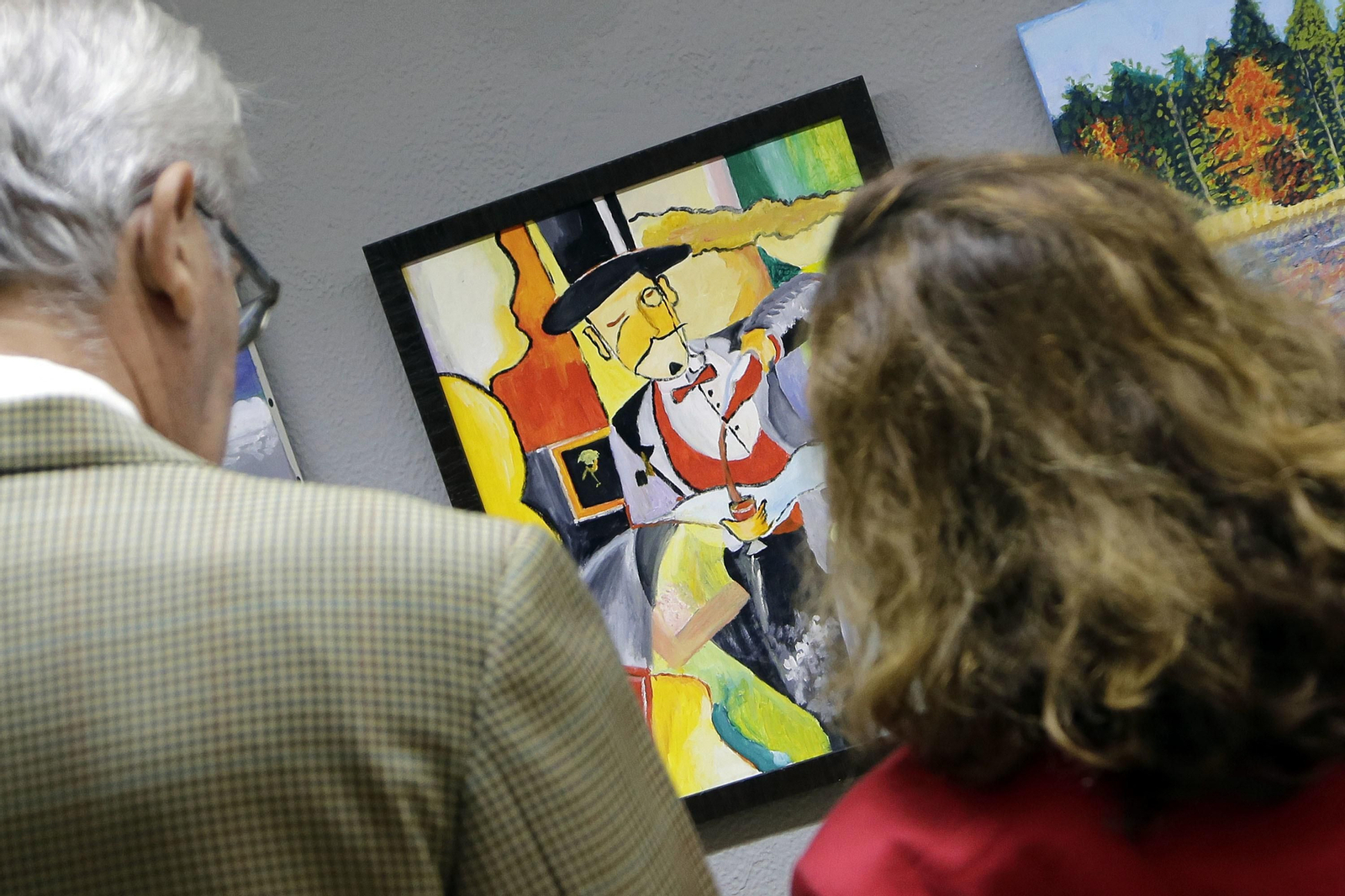 Inauguración de la exposición 'Ictus y Arte' en sala Arte a Diario
