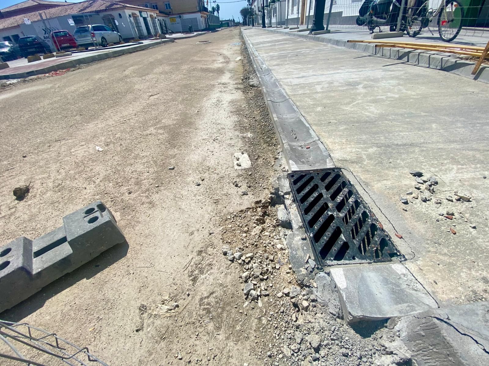 Una imagen de la reurbanización de la avenida de la Bajamar.