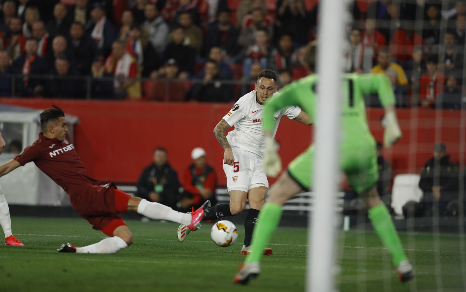 Las imágenes del Sevilla FC- CFR Cluj