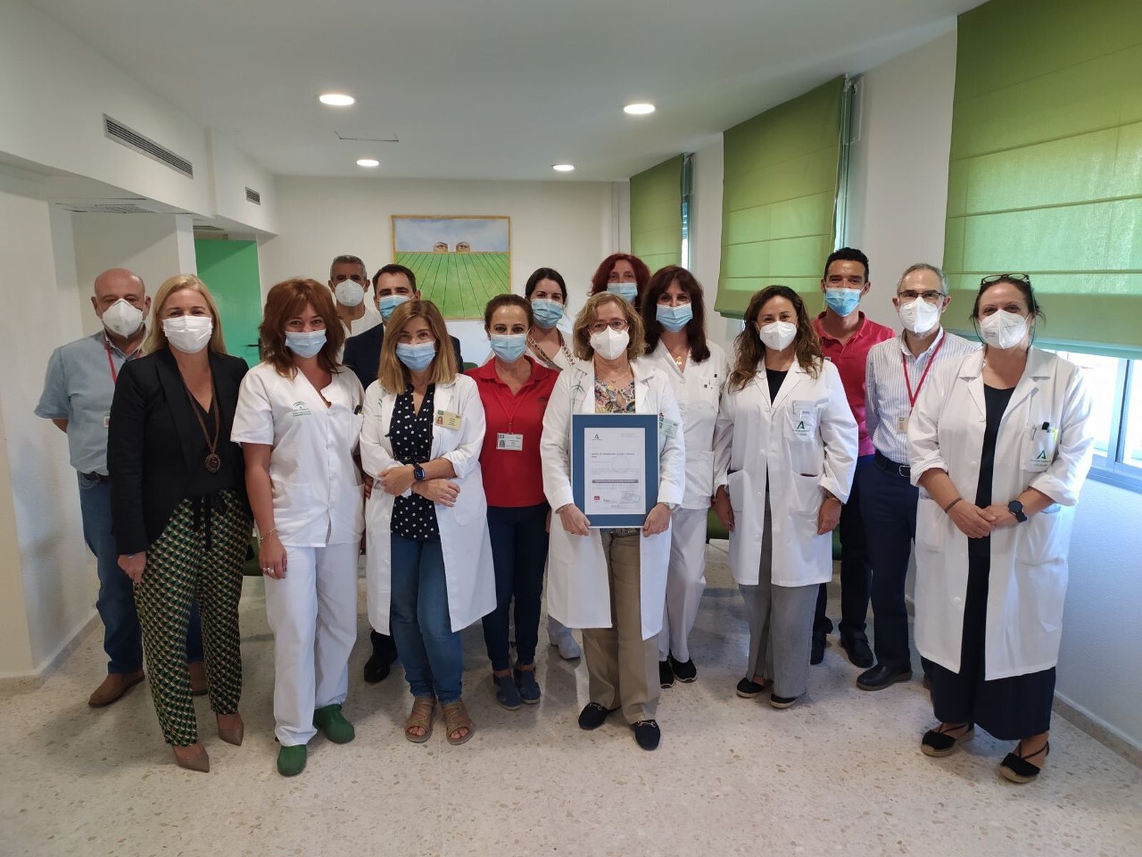 El Centro de Transfusión, con sede en Jerez, recibe la certificación de la Agencia de Calidad Sanitaria de Andalucía.