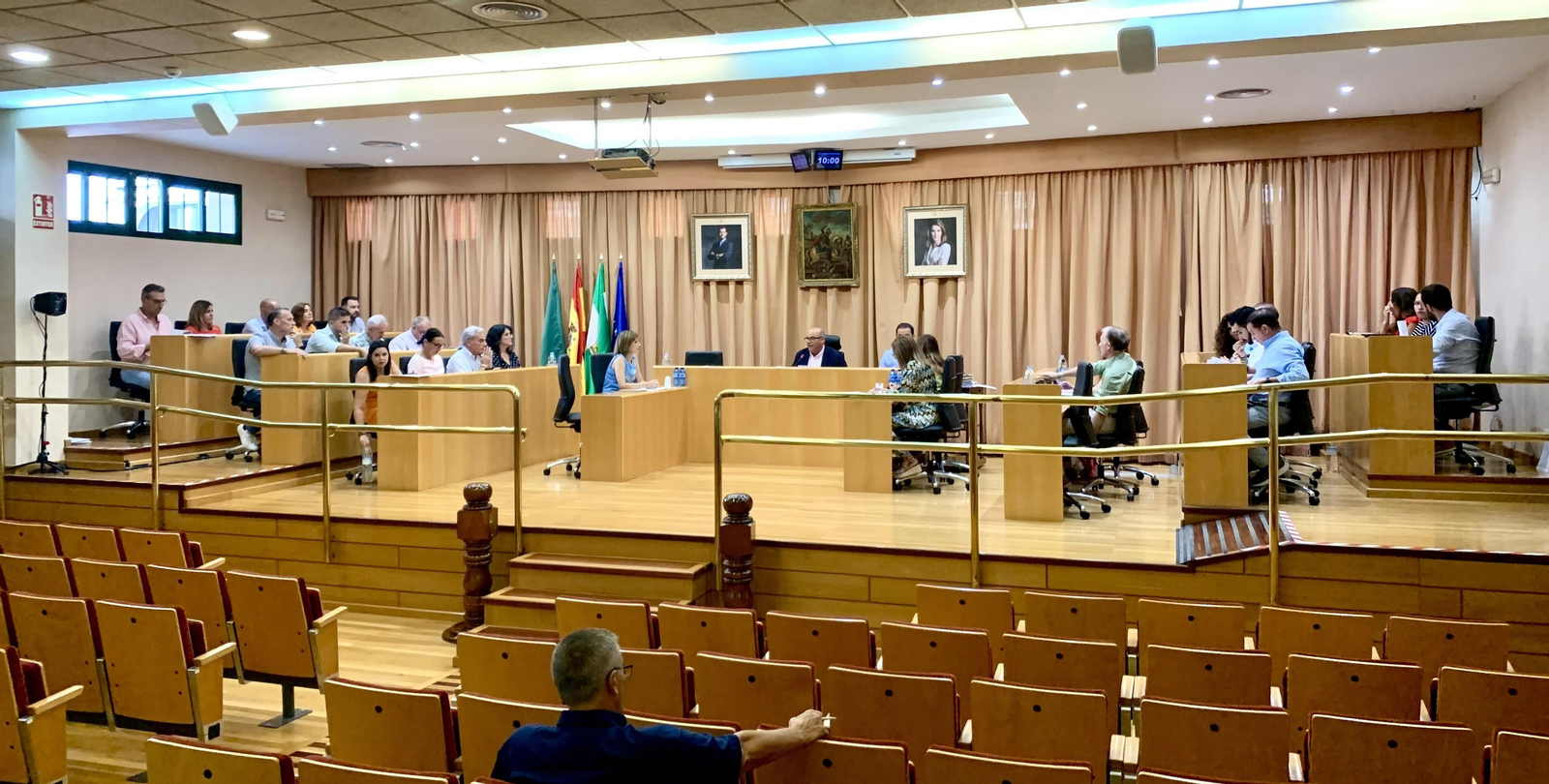 Imagen del pleno en el Ayuntamiento de Vélez-Málaga