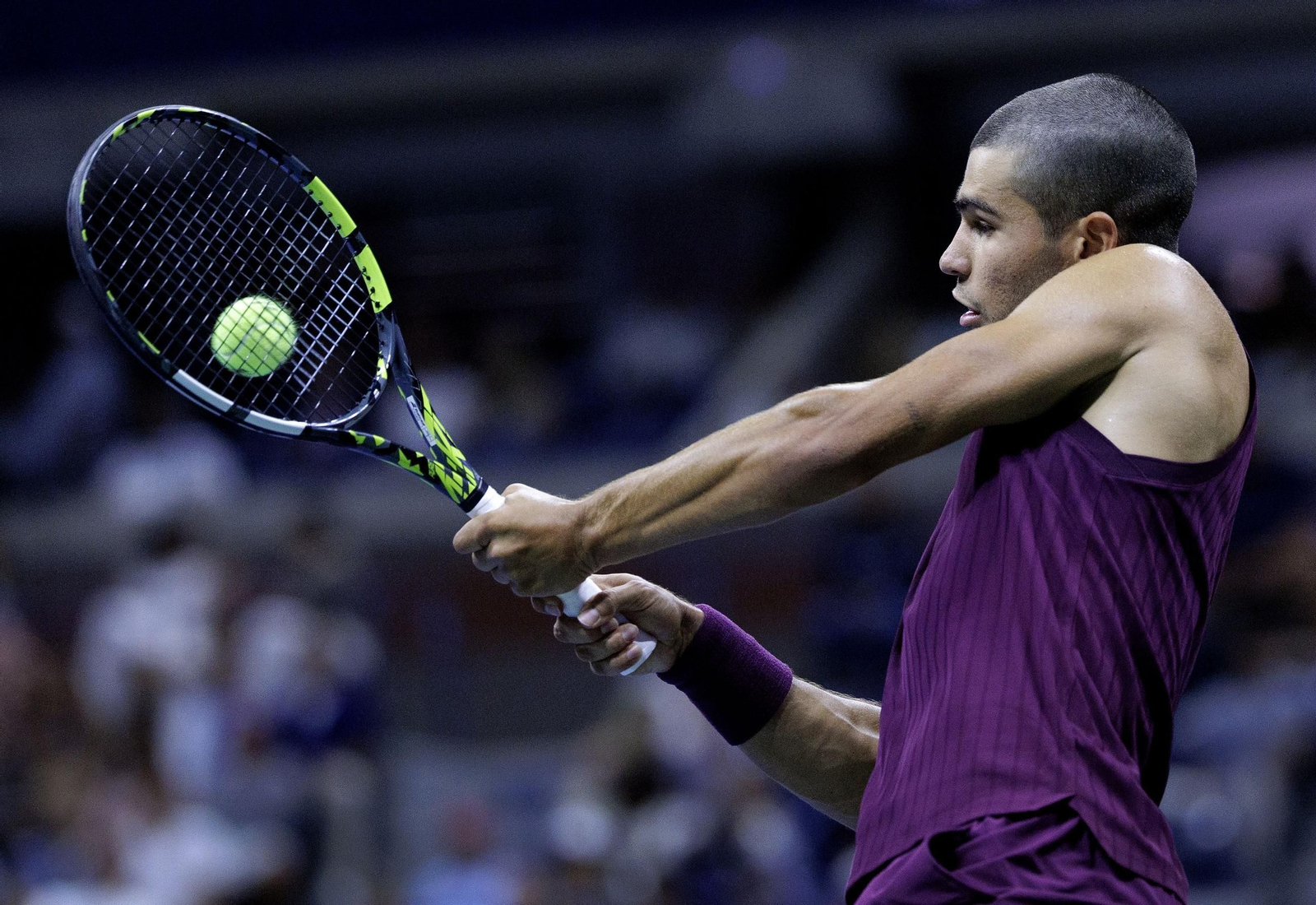 Las fotos del demoledor Alcaraz en la segunda ronda del US Open