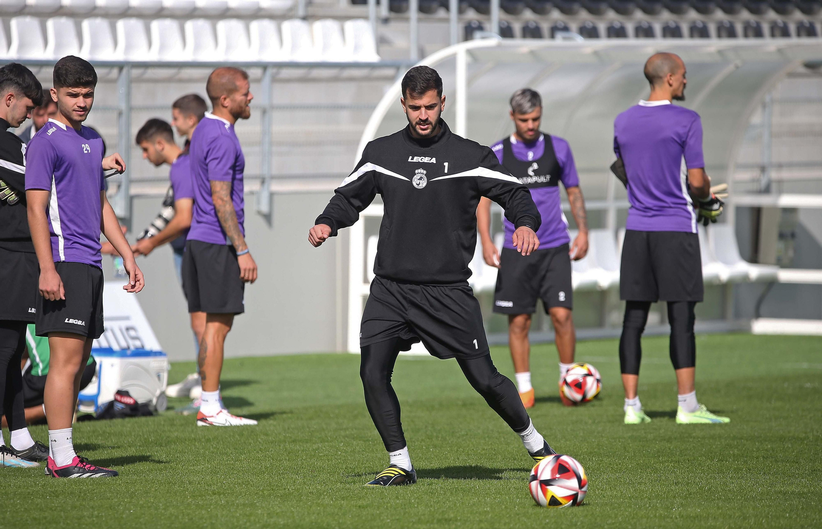 Fotos del entrenamiento de la Balona