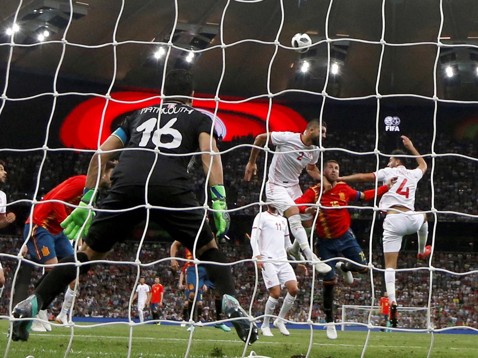 Las imágenes del España-Túnez