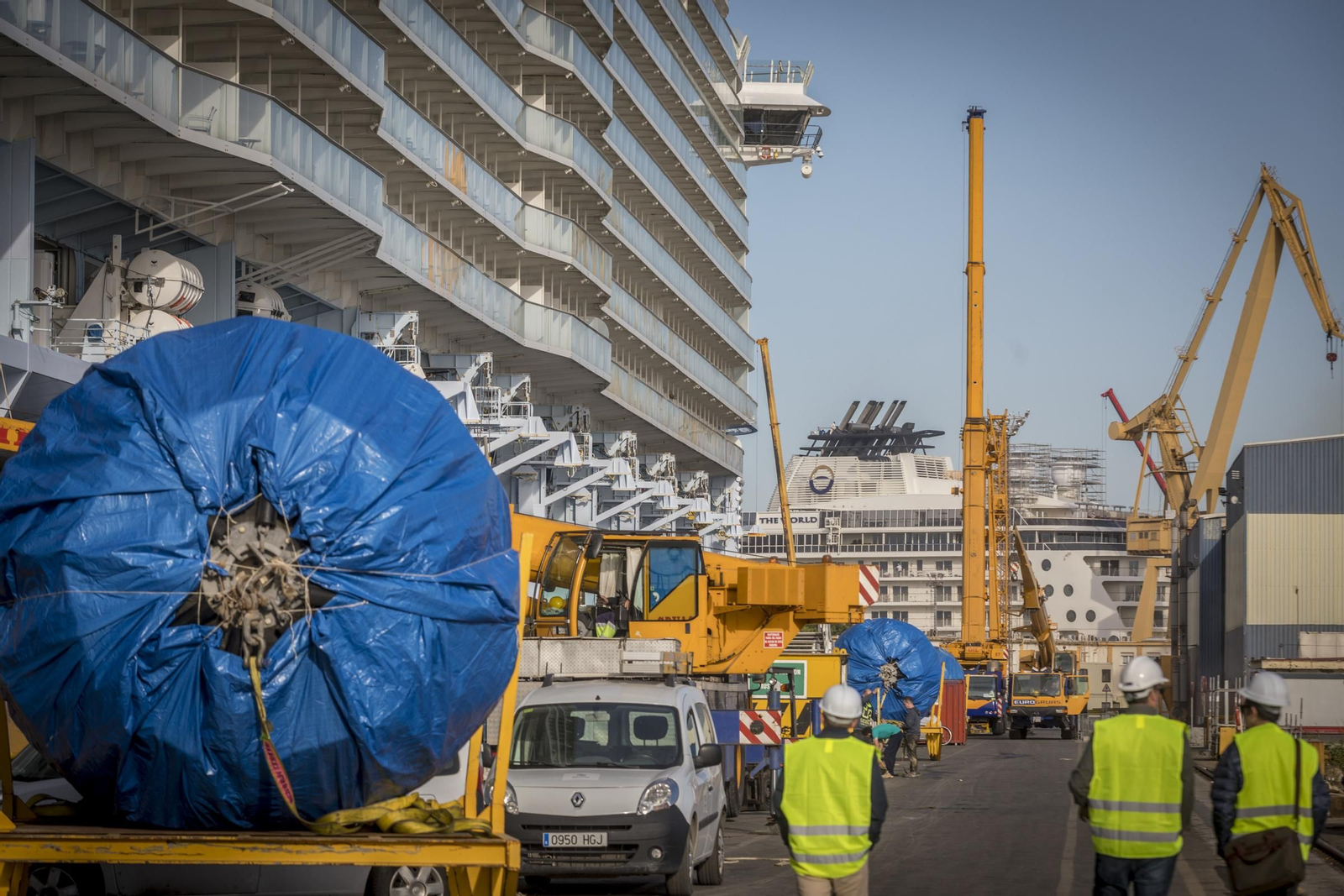 Reparación del 'Oasis of the Seas' en Navantia Cádiz