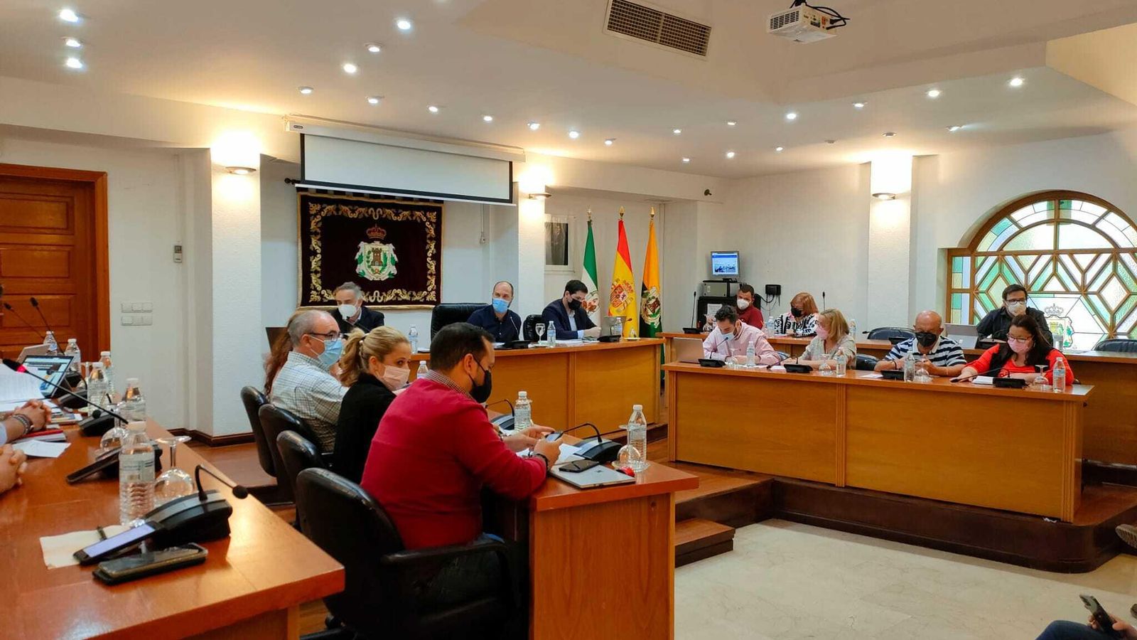 La Corporación barreña, este lunes.