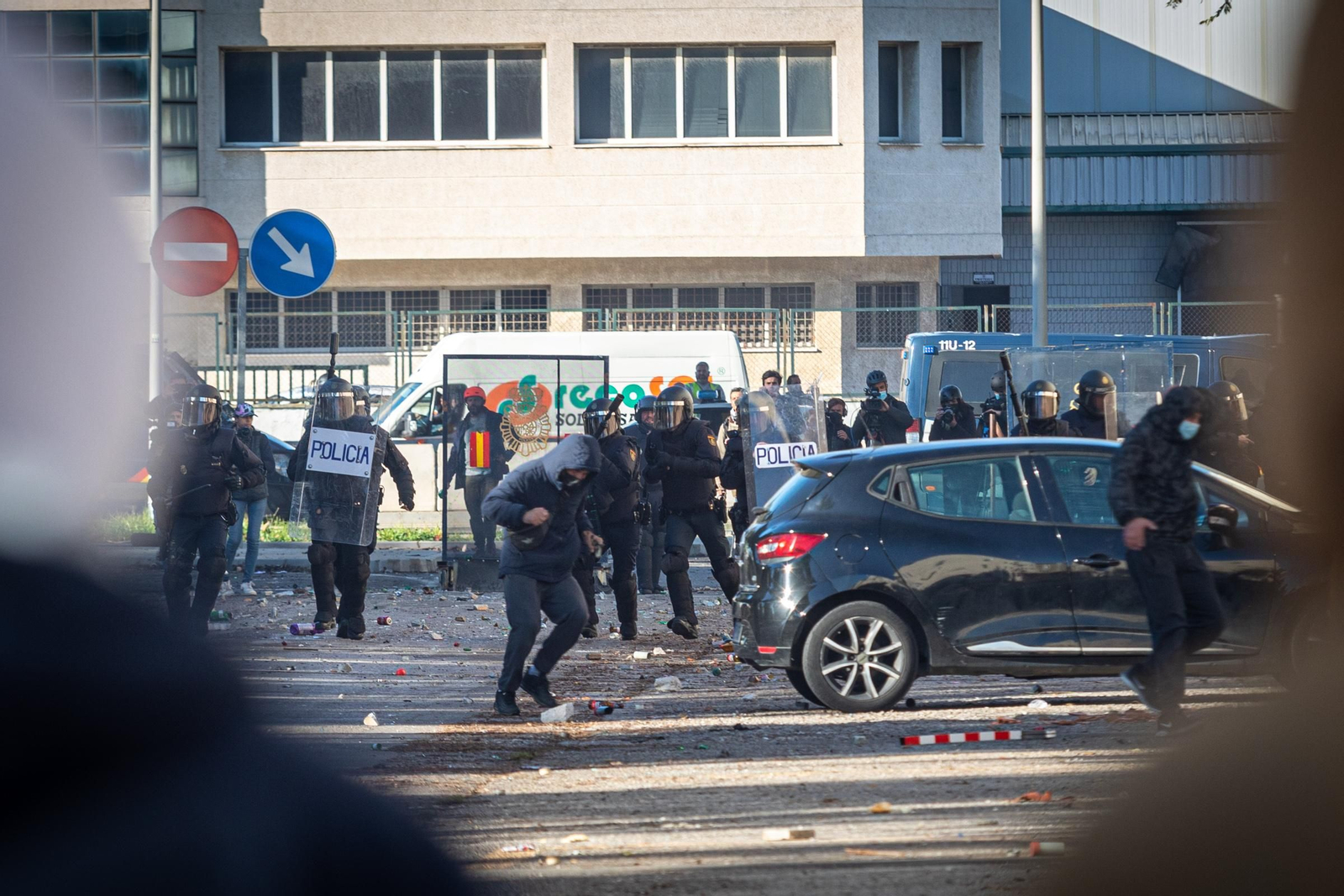 Imágenes de la novena jornada de huelga del metal en Cádiz