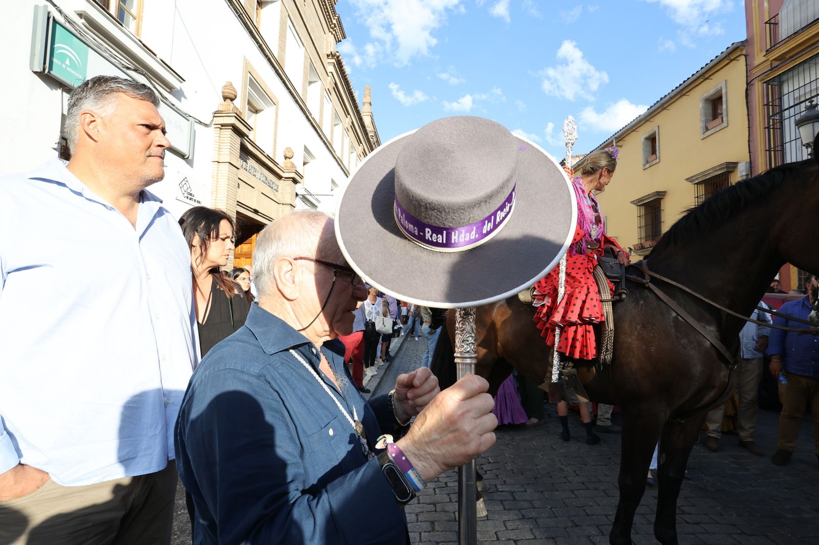 Llegada de la Hermandad del Rocío de Jerez a Santo Domingo