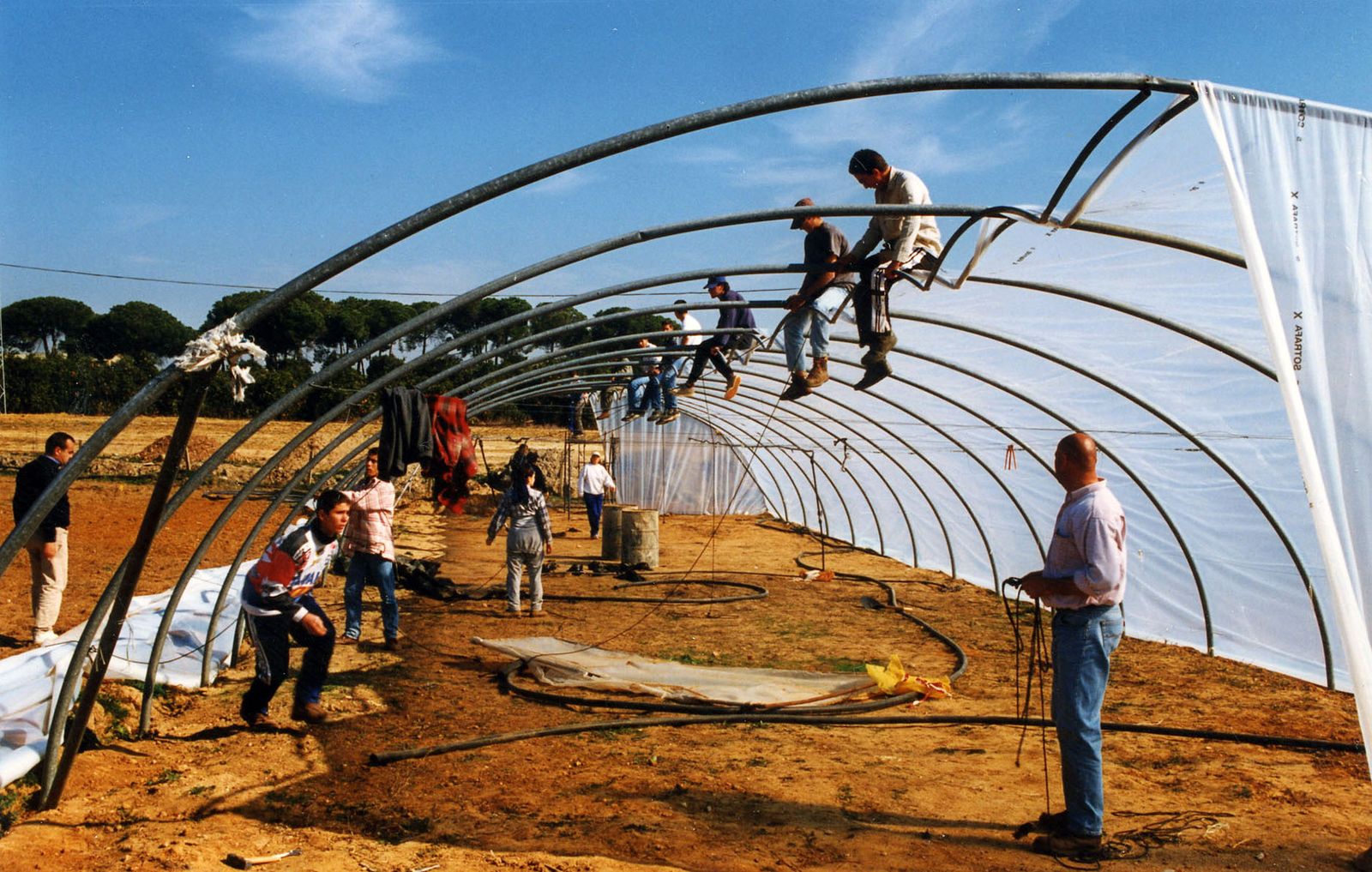 Alumnos del IES Rafael Reyes en una de las clases que reciben en su formación.