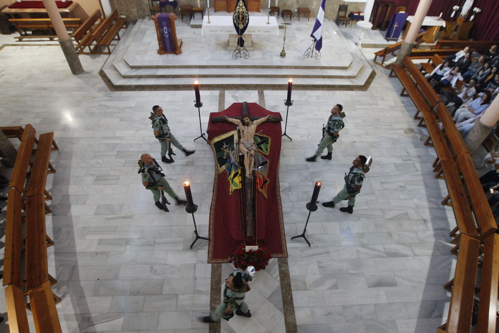 Custodia del Cristo de la Buena Muerte de La Legión. Semana Santa 2019. El Parador