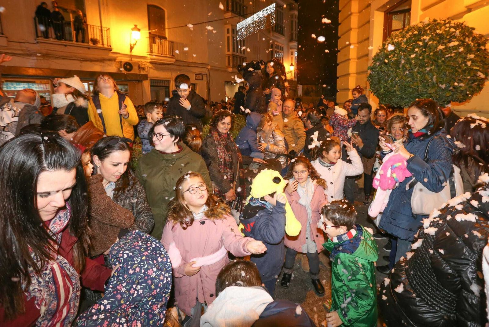 Nevada artificial en Chiclana