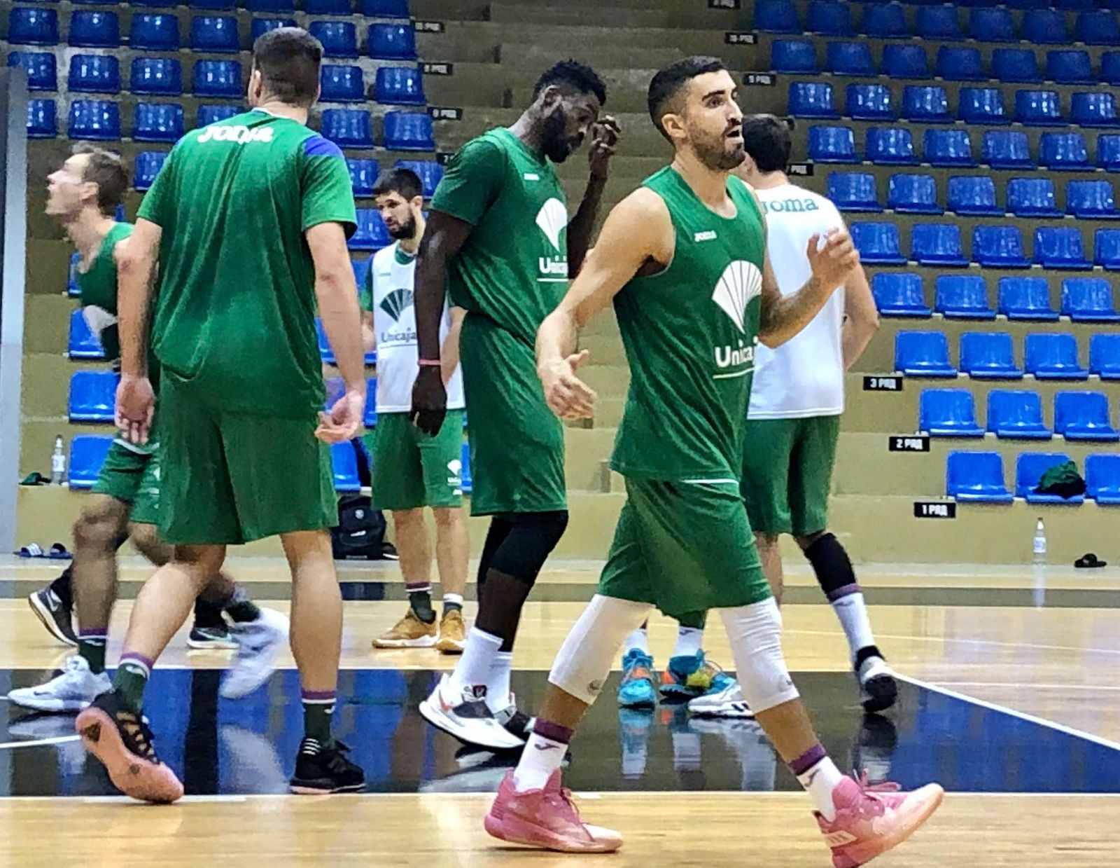 Las fotos del entrenamiento del Unicaja en Novgorod